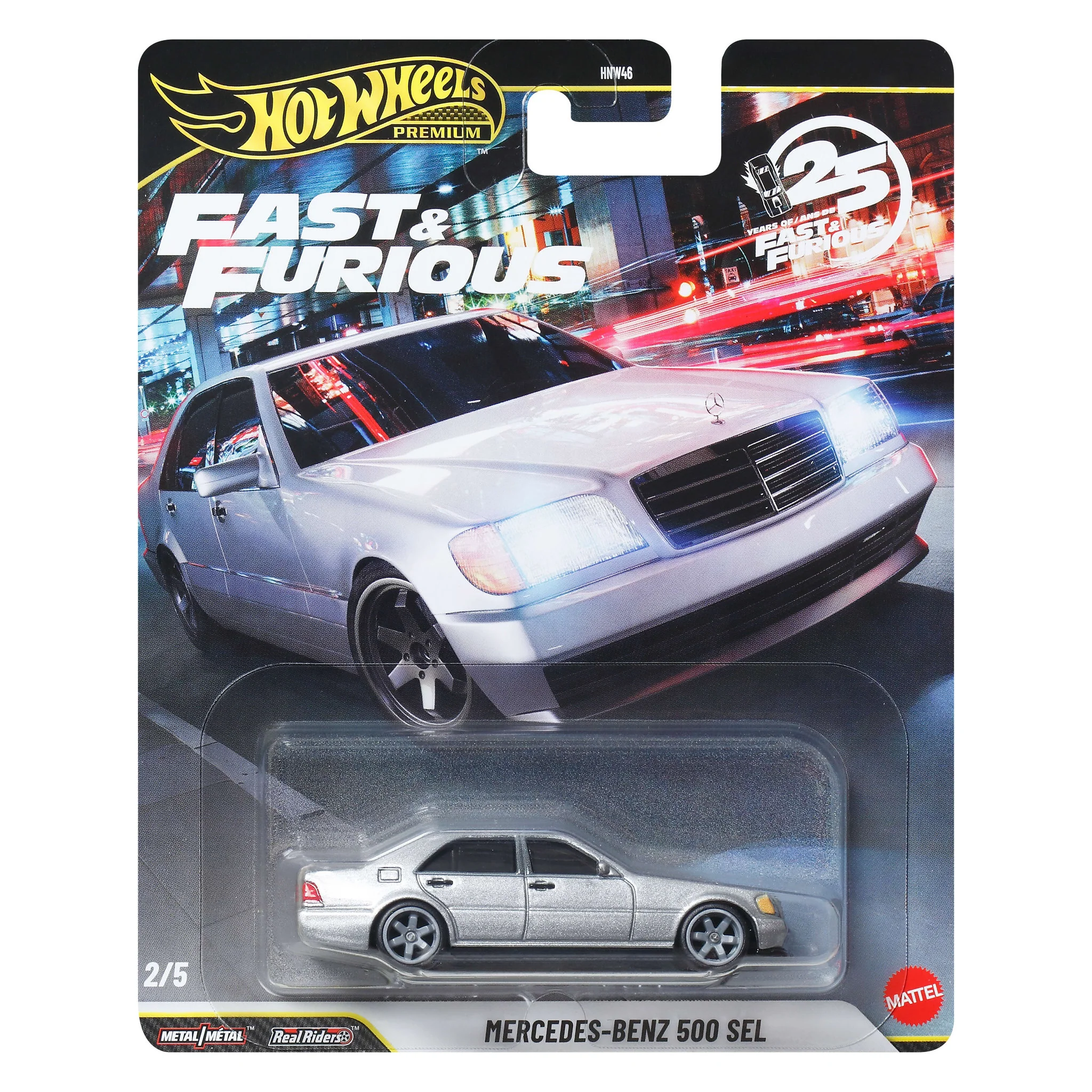 Hot Wheels Premium Fast & Furious 1:64 Die-Cast Mercedes-Benz 500 SEL