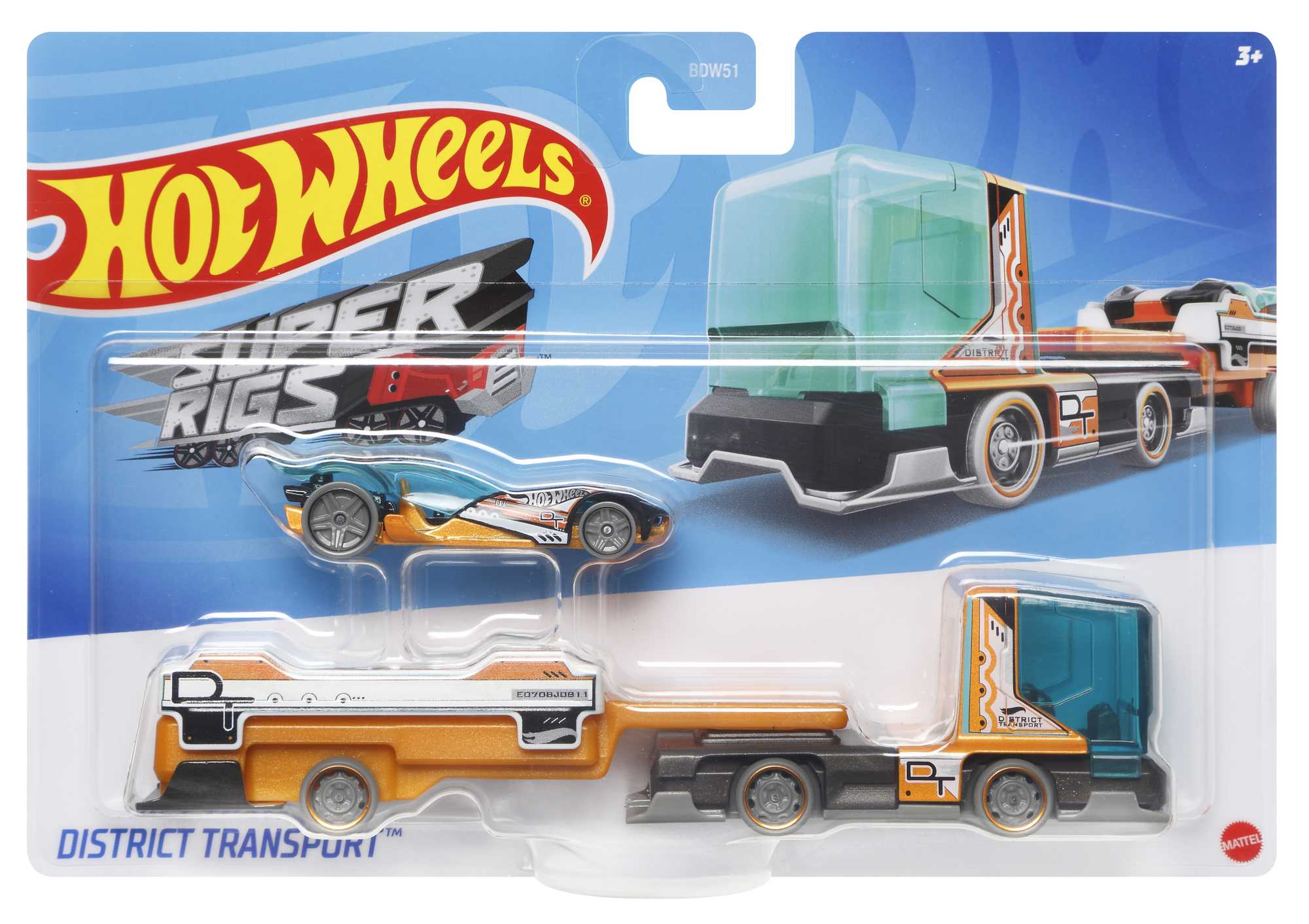 Hot Wheels Super Rigs Transporter Vehicle Assorted Styles - Image 3