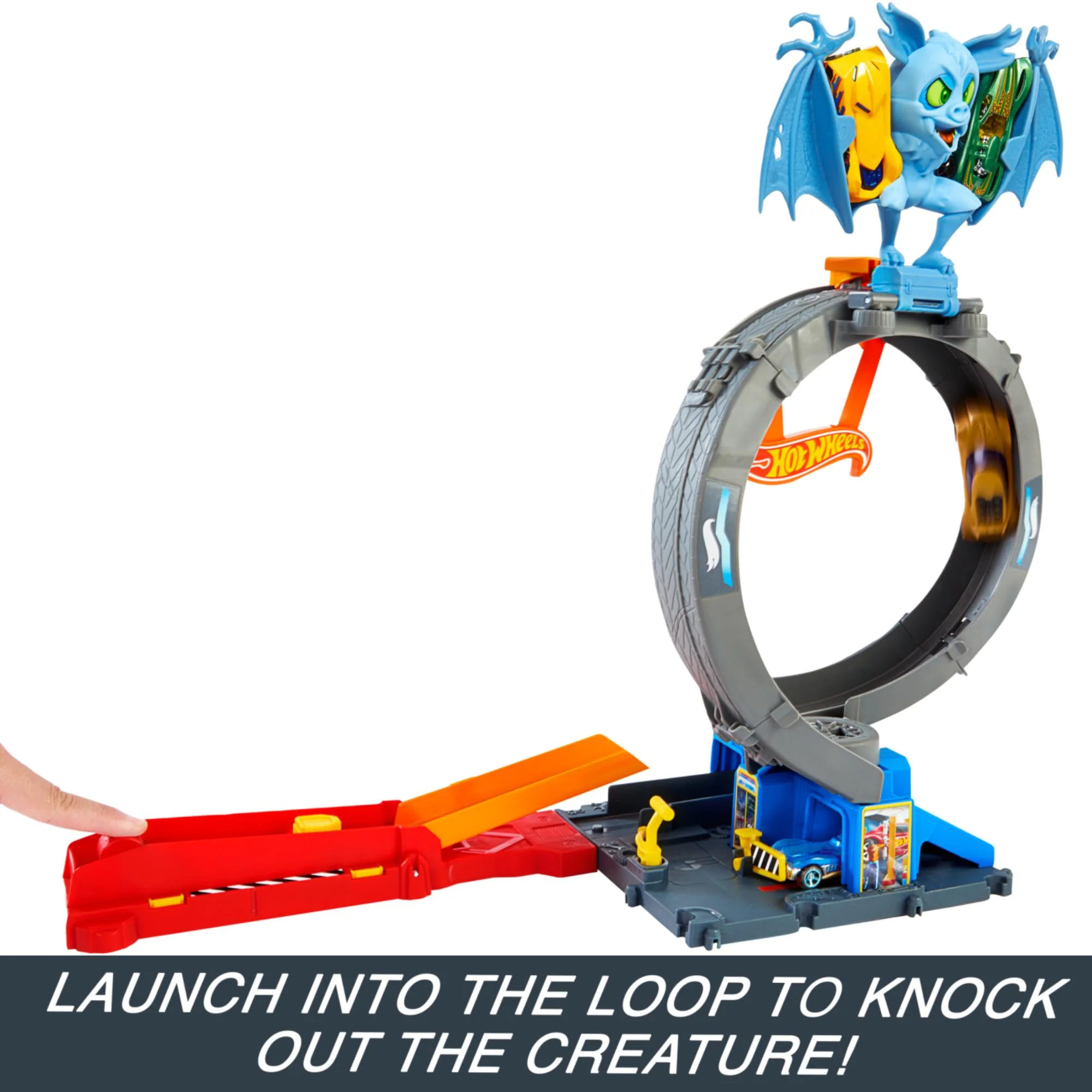 Hot Wheels City Nemesis Let's Race Bat Loop Attack - Image 3