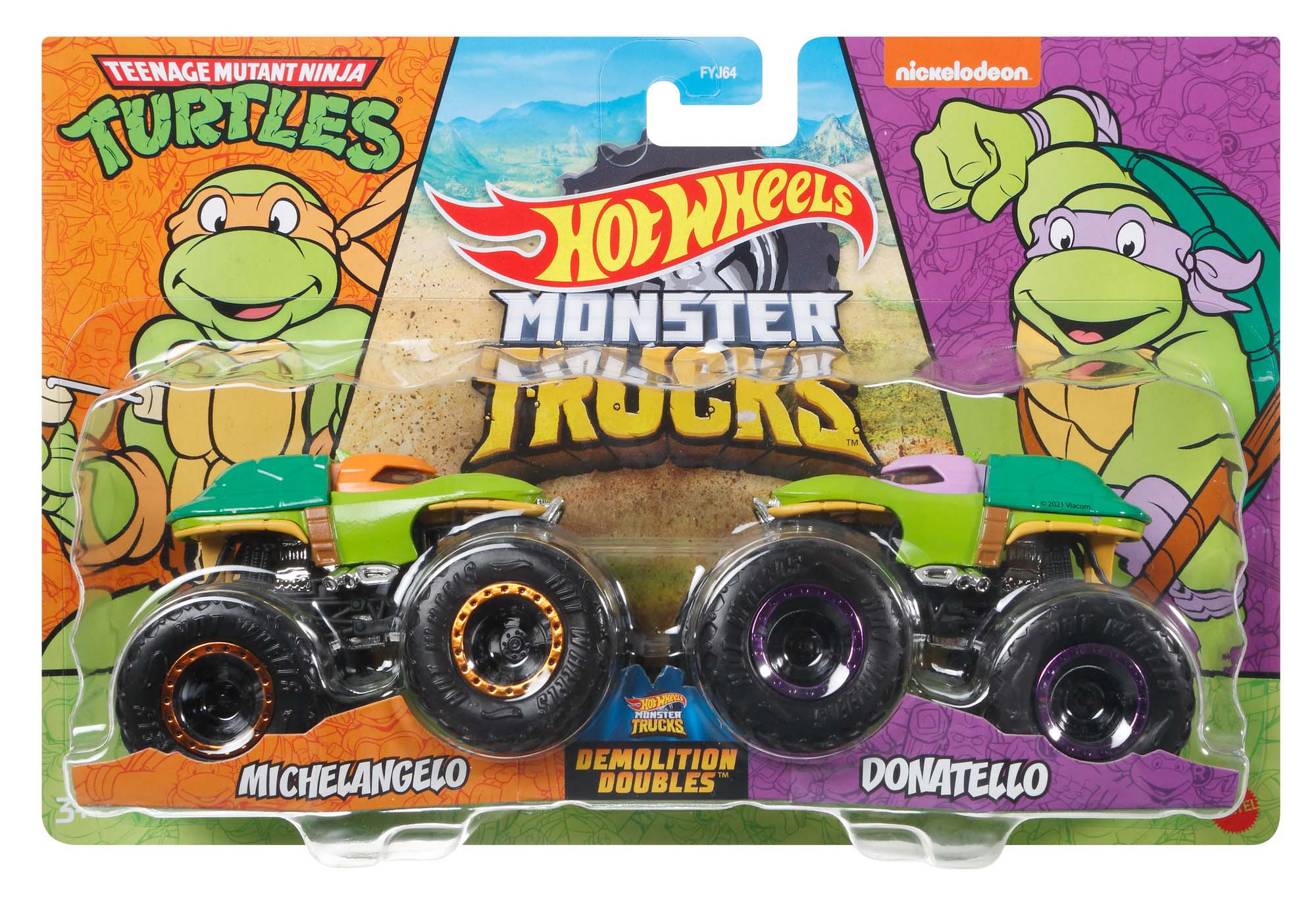 Hot Wheels Monster Trucks 1:64 Die-Cast Demolition Doubles 2 Pack Assorted Styles - Image 5