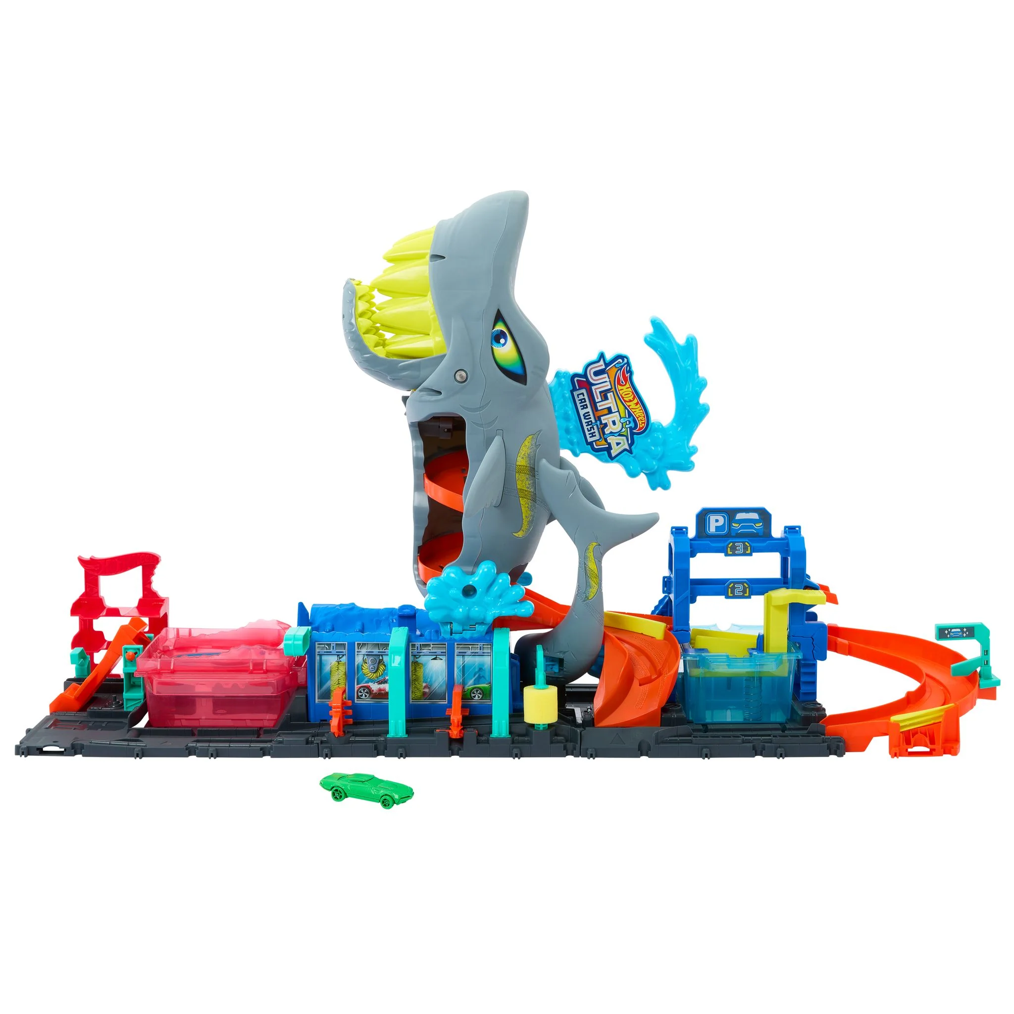 Hot Wheels Ultra Shark Car Wash Playset - Image 2