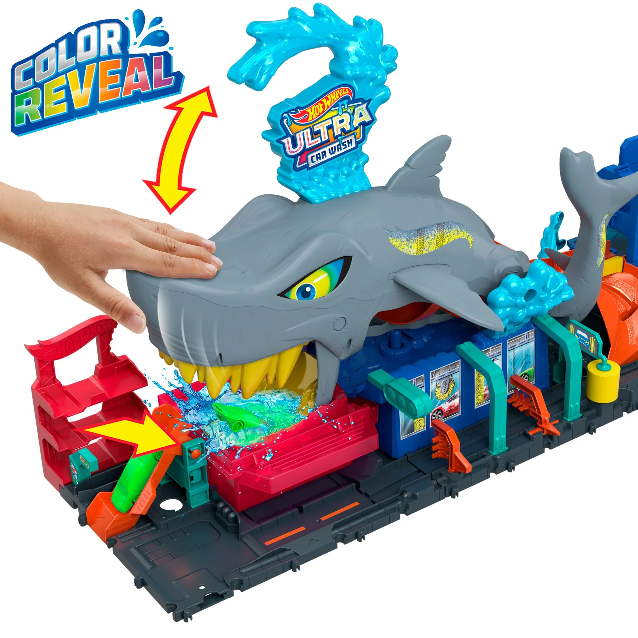 Hot Wheels Ultra Shark Car Wash Playset - Image 3