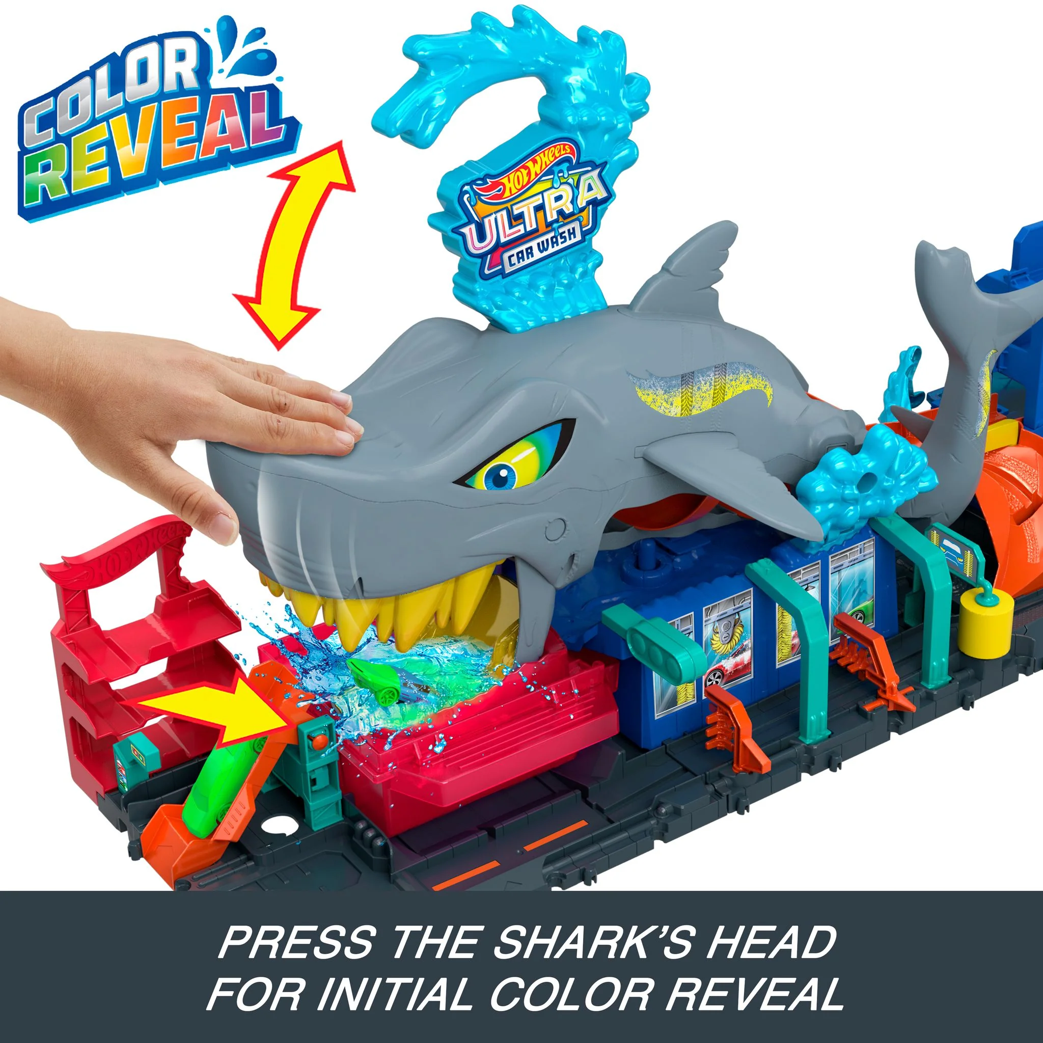 Hot Wheels Ultra Shark Car Wash Playset - Image 5