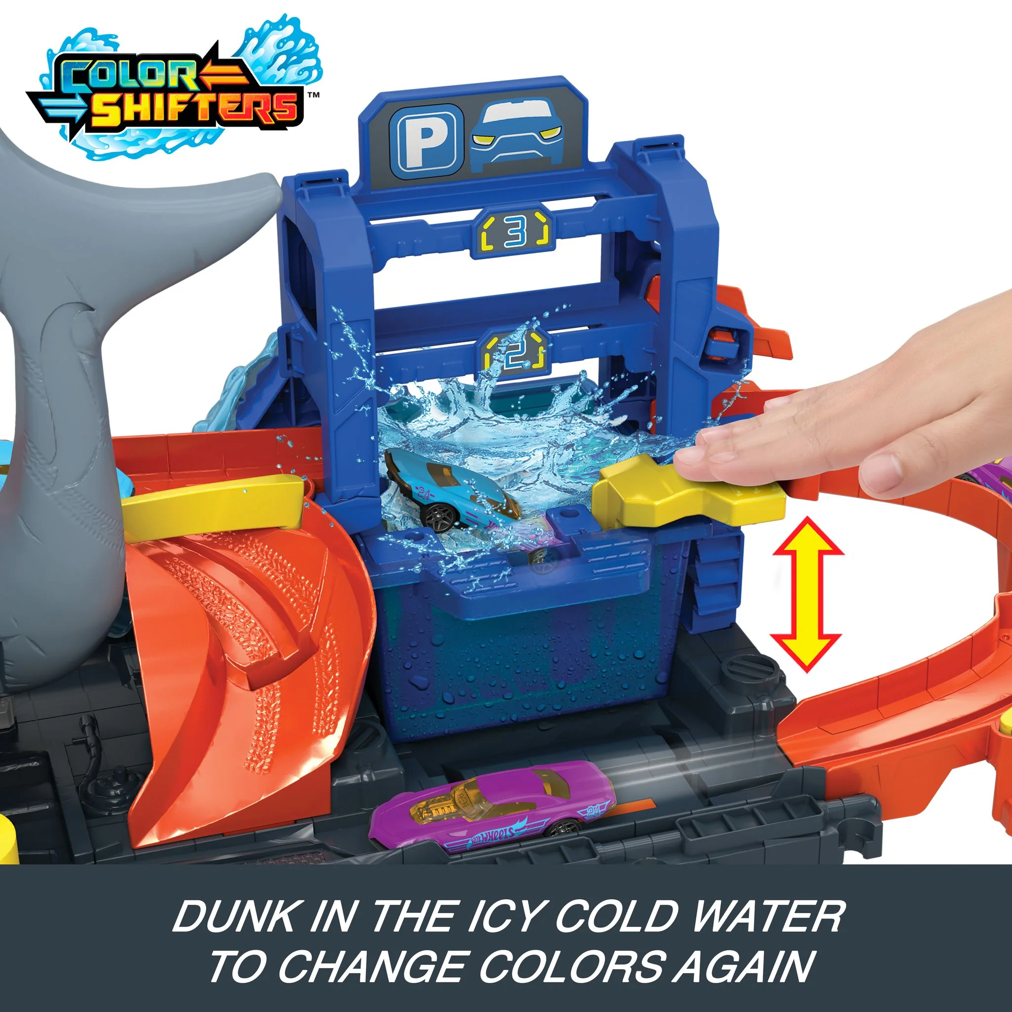 Hot Wheels Ultra Shark Car Wash Playset - Image 7