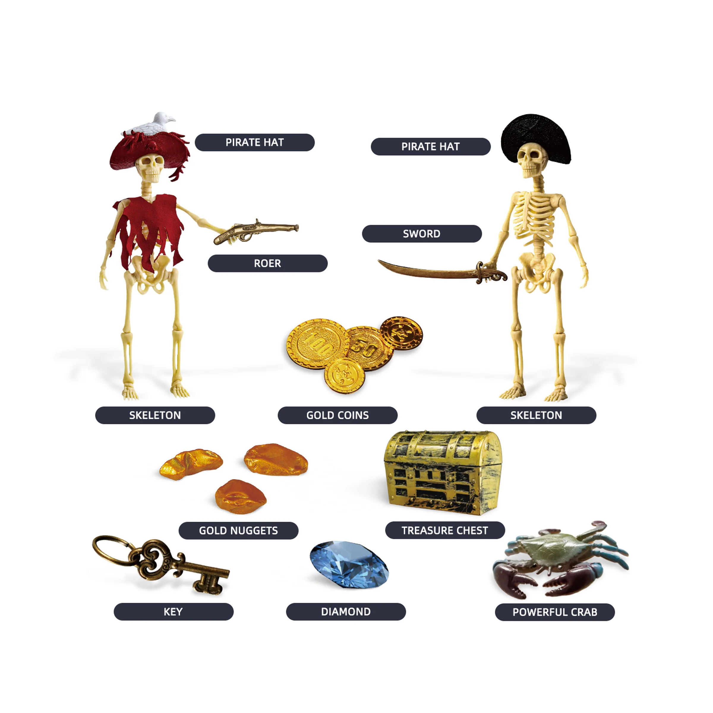 Johnco Dig Kit Pirate Treasures - Image 3