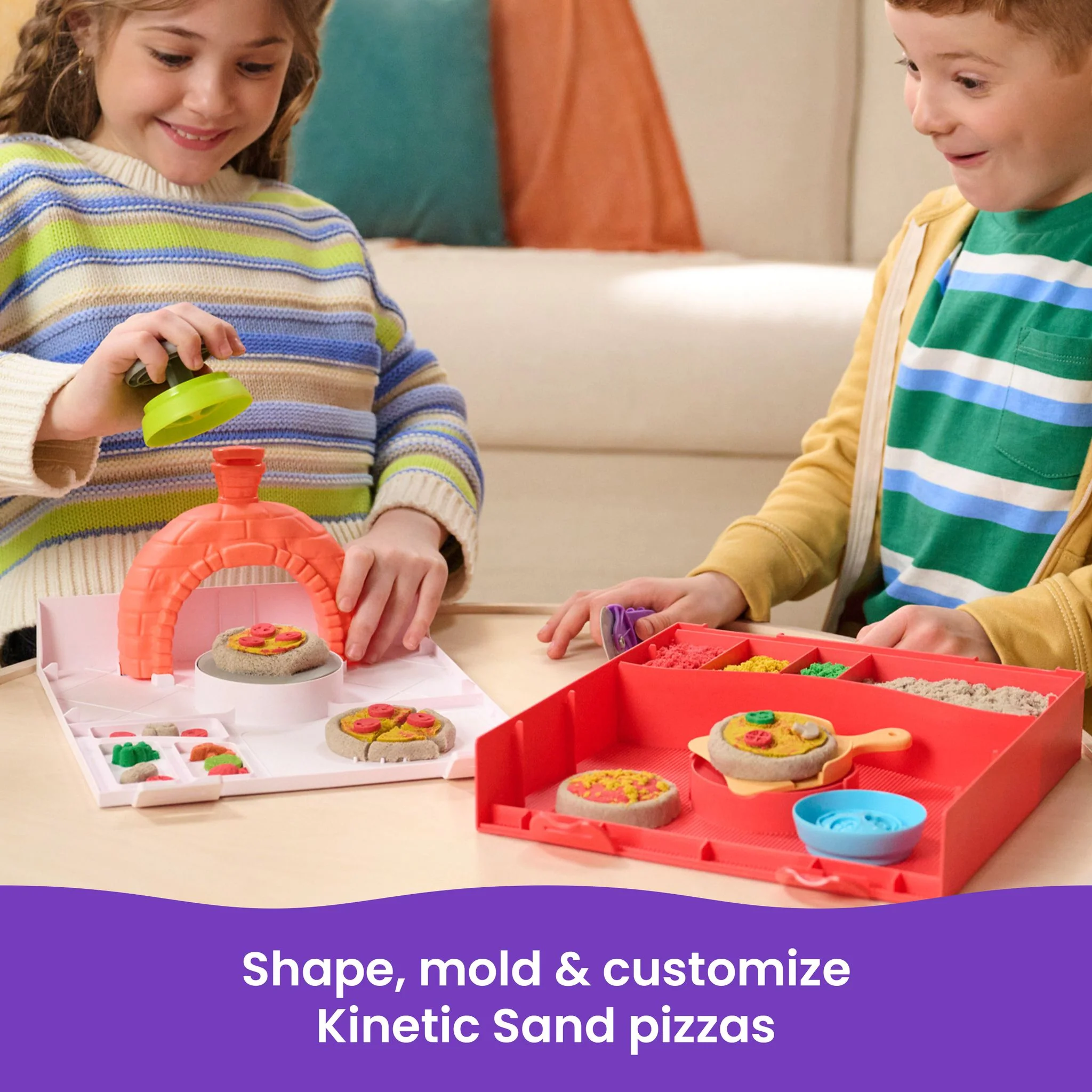 Kinetic Sand Squish Pizza - Image 7