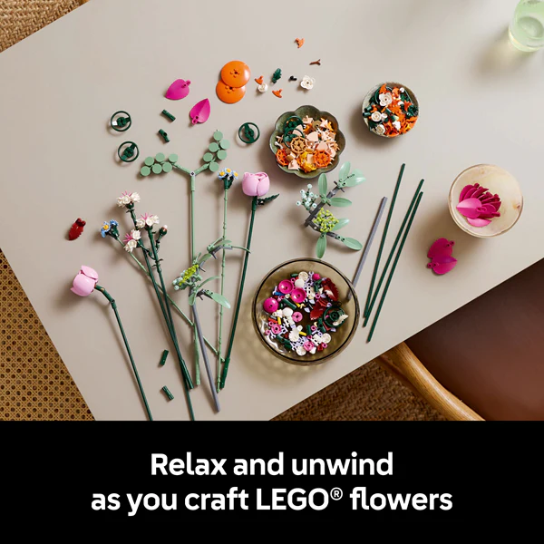 LEGO 10342 Botanicals Pretty Pink Flower Bouquet - Image 6