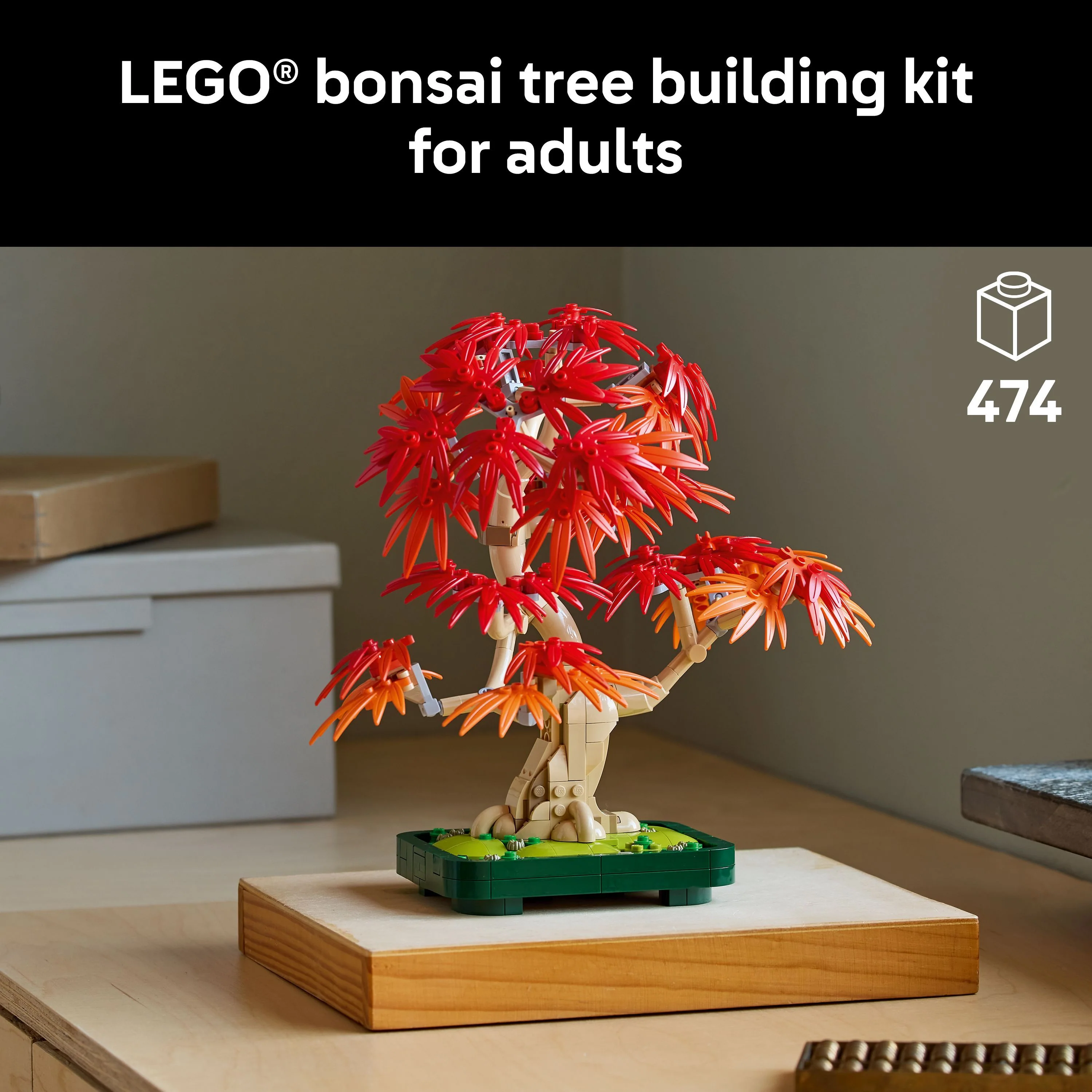 LEGO 10348 Botanicals Japanese Red Maple Bonsai Tree - Image 4