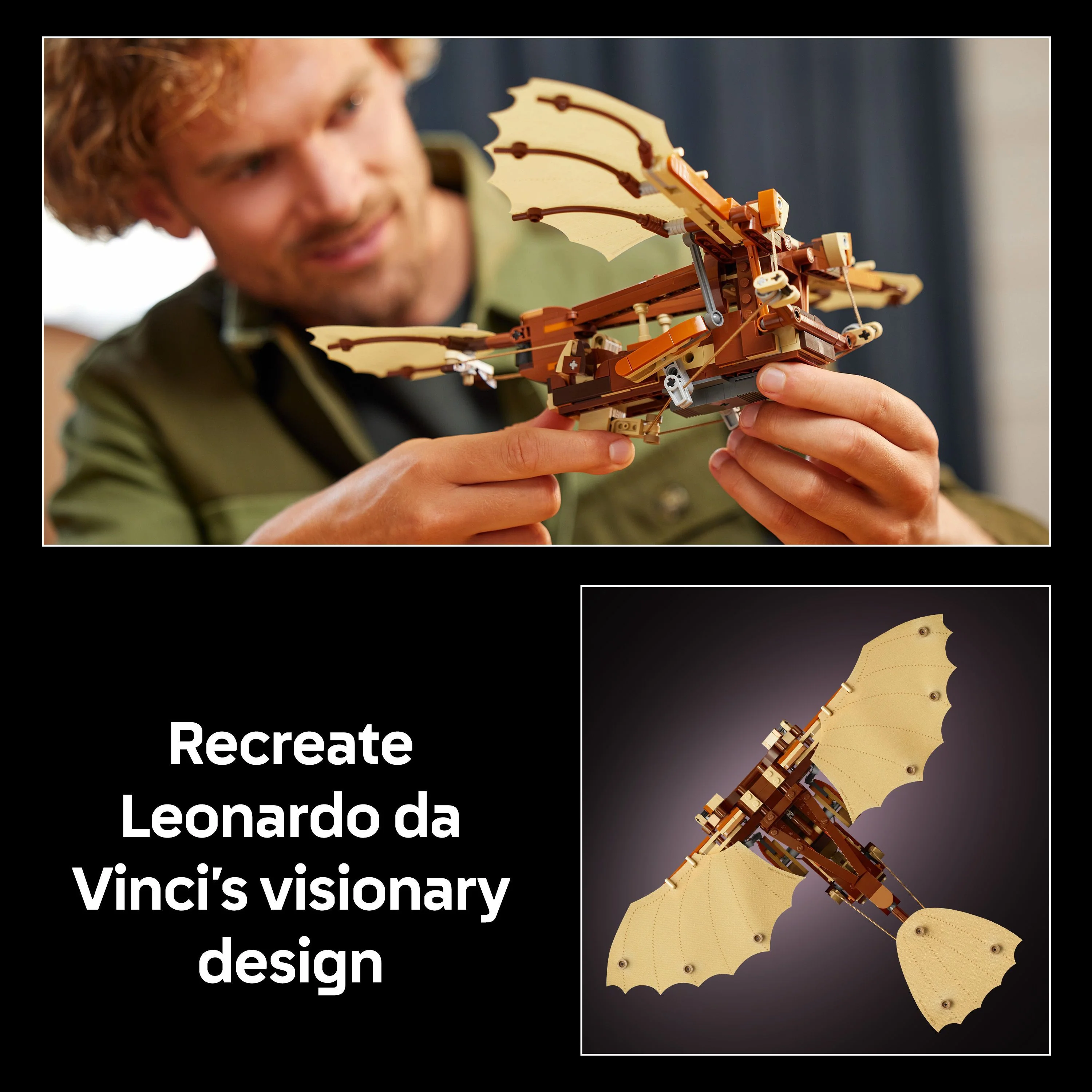 LEGO 10363 Icons Leonardo da Vinci’s Flying Machine - Image 6