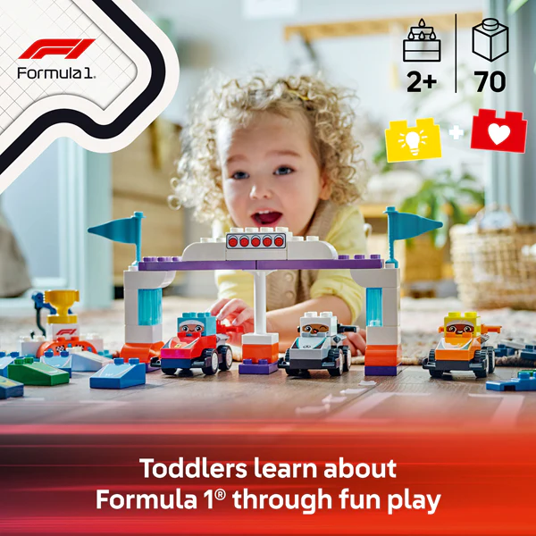 LEGO 10445 DUPLO F1 Team Race Cars & Drivers - Image 4