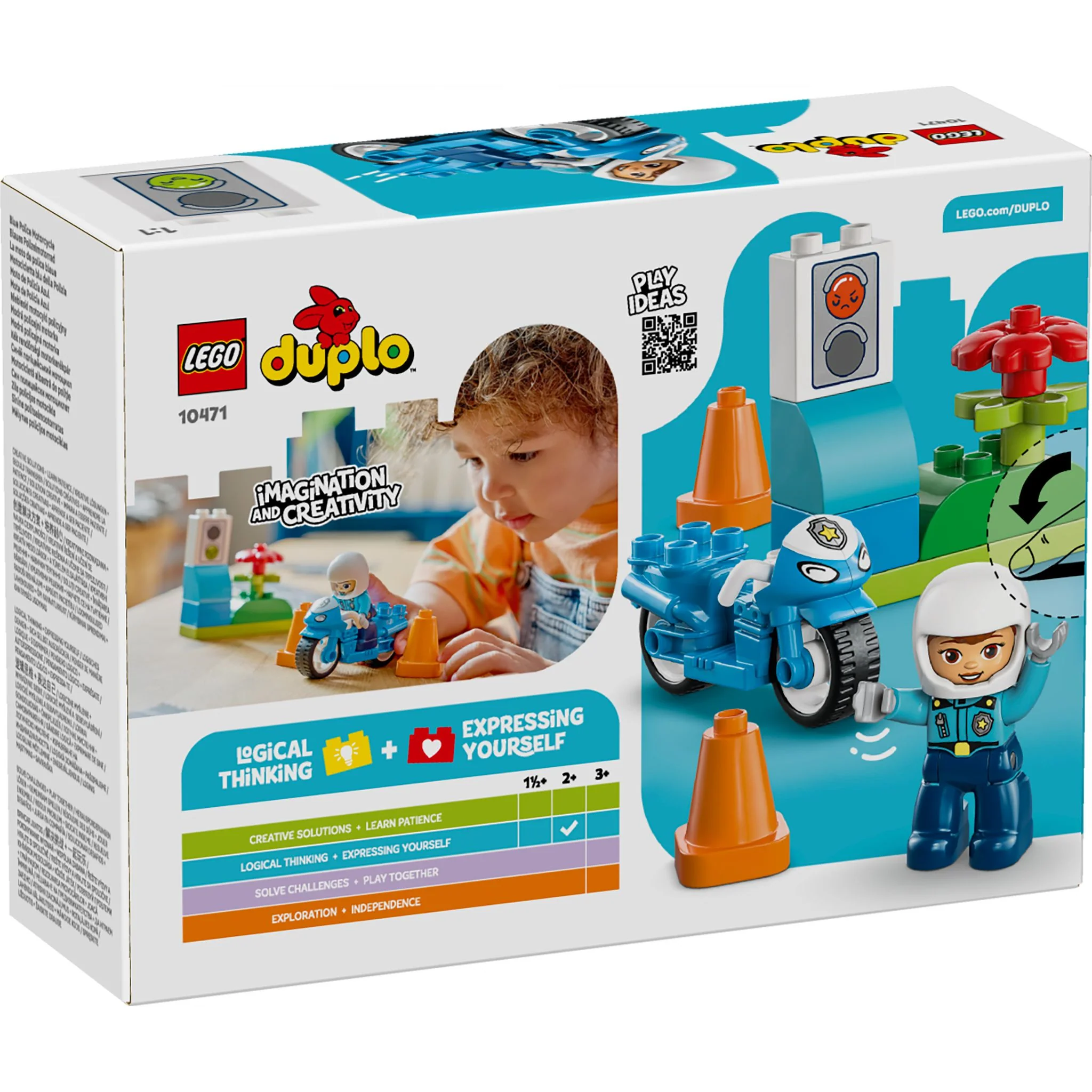 LEGO 10471 DUPLO Town Blue Police Motorcycle - Image 10