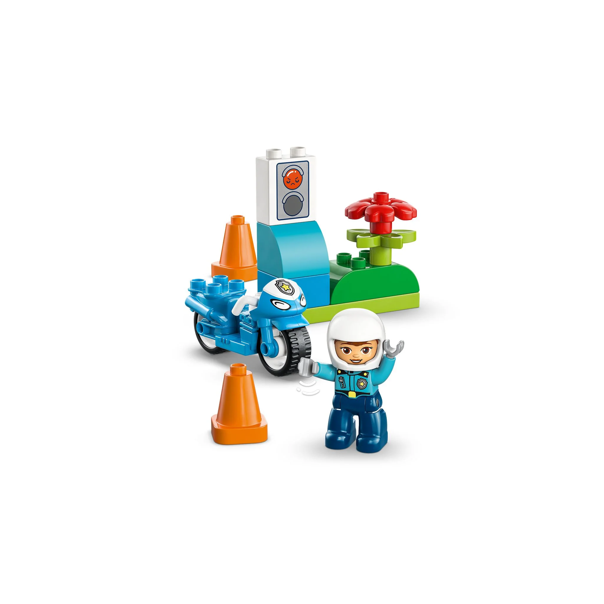 LEGO 10471 DUPLO Town Blue Police Motorcycle - Image 9