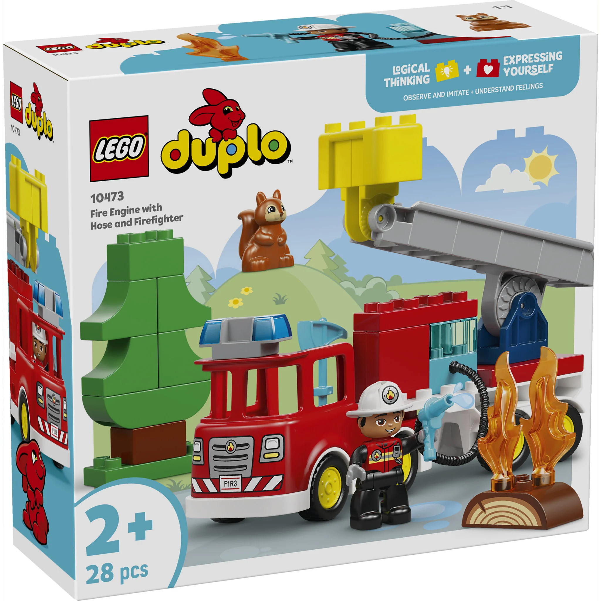 LEGO 10473 DUPLO Fire Truck With Hose And Firefighter - Image 2