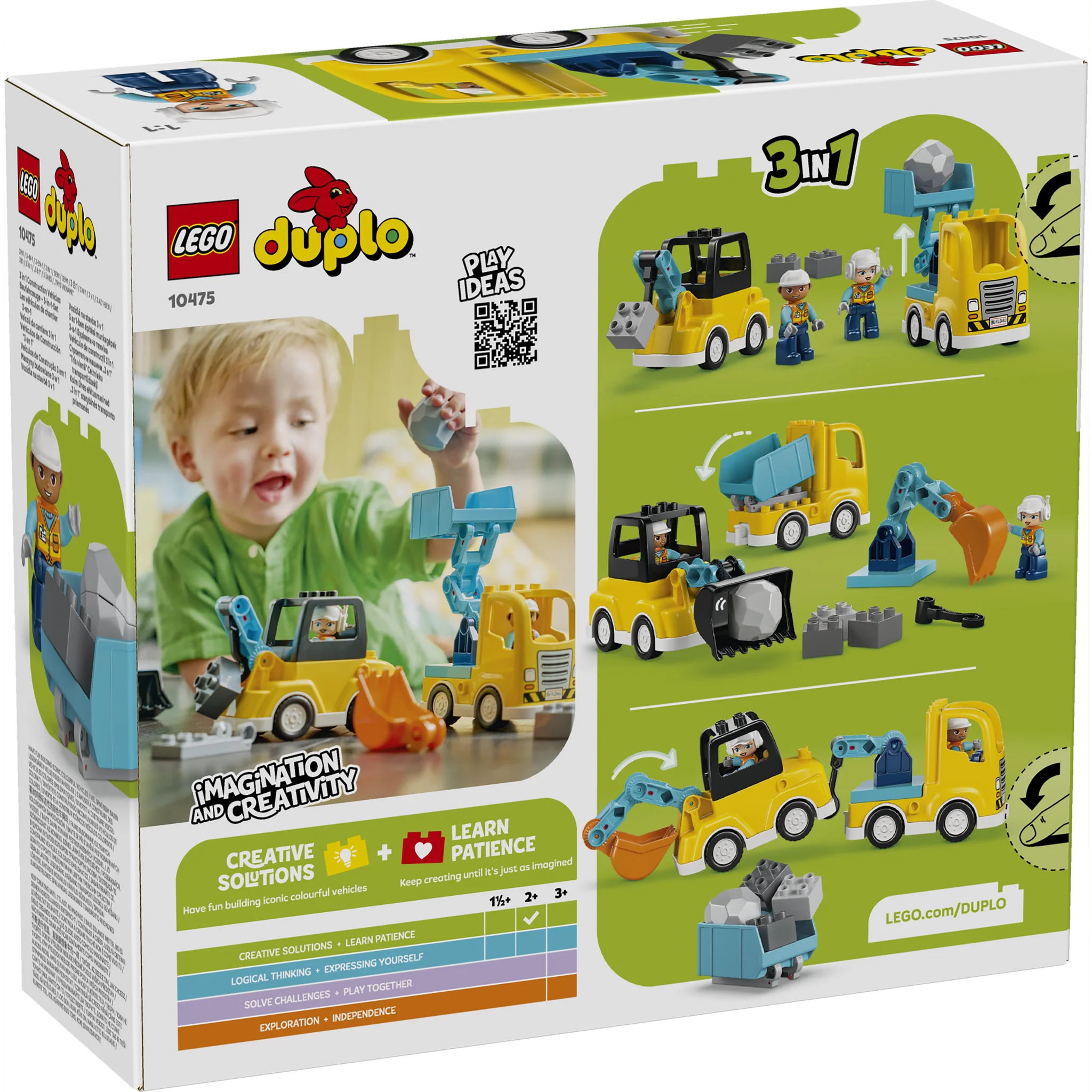 LEGO 10475 DUPLO Town 3 in 1 Construction Vehicles - Image 3