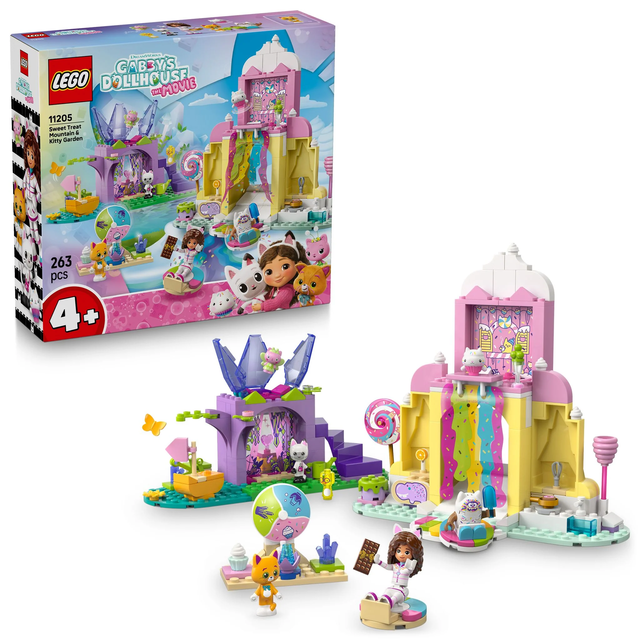 LEGO 11205 Gabby’s Dollhouse Sweet Treat Mountain & Kitty Garden