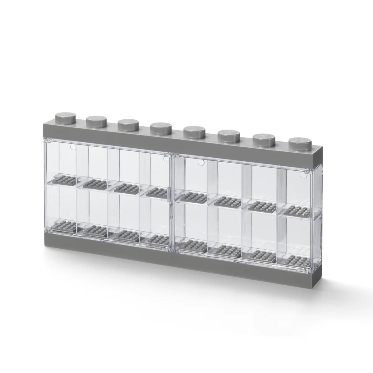 LEGO 16 Window Minifigure Display Case Grey - Image 2