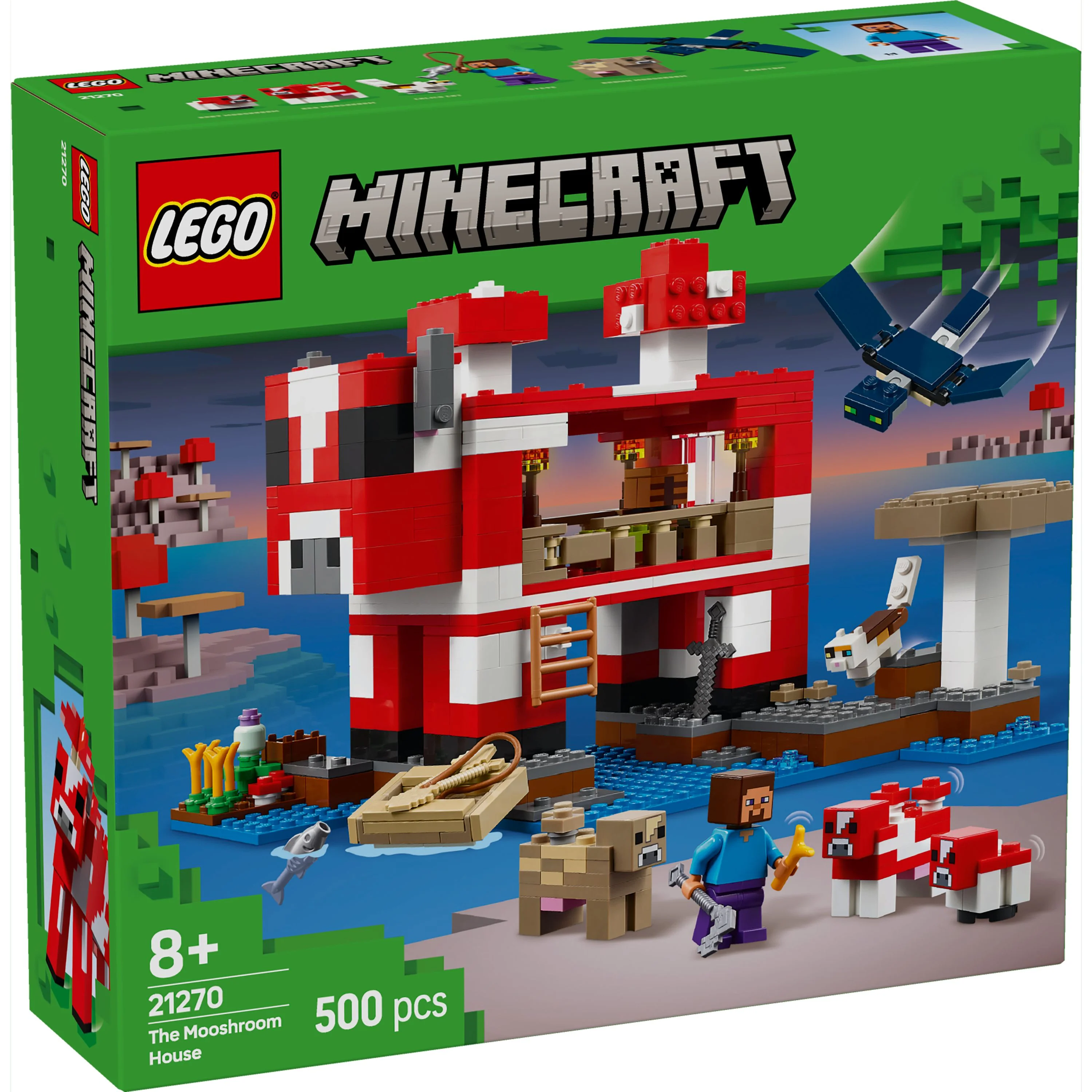LEGO 21270 Minecraft The Mooshroom House - Image 2