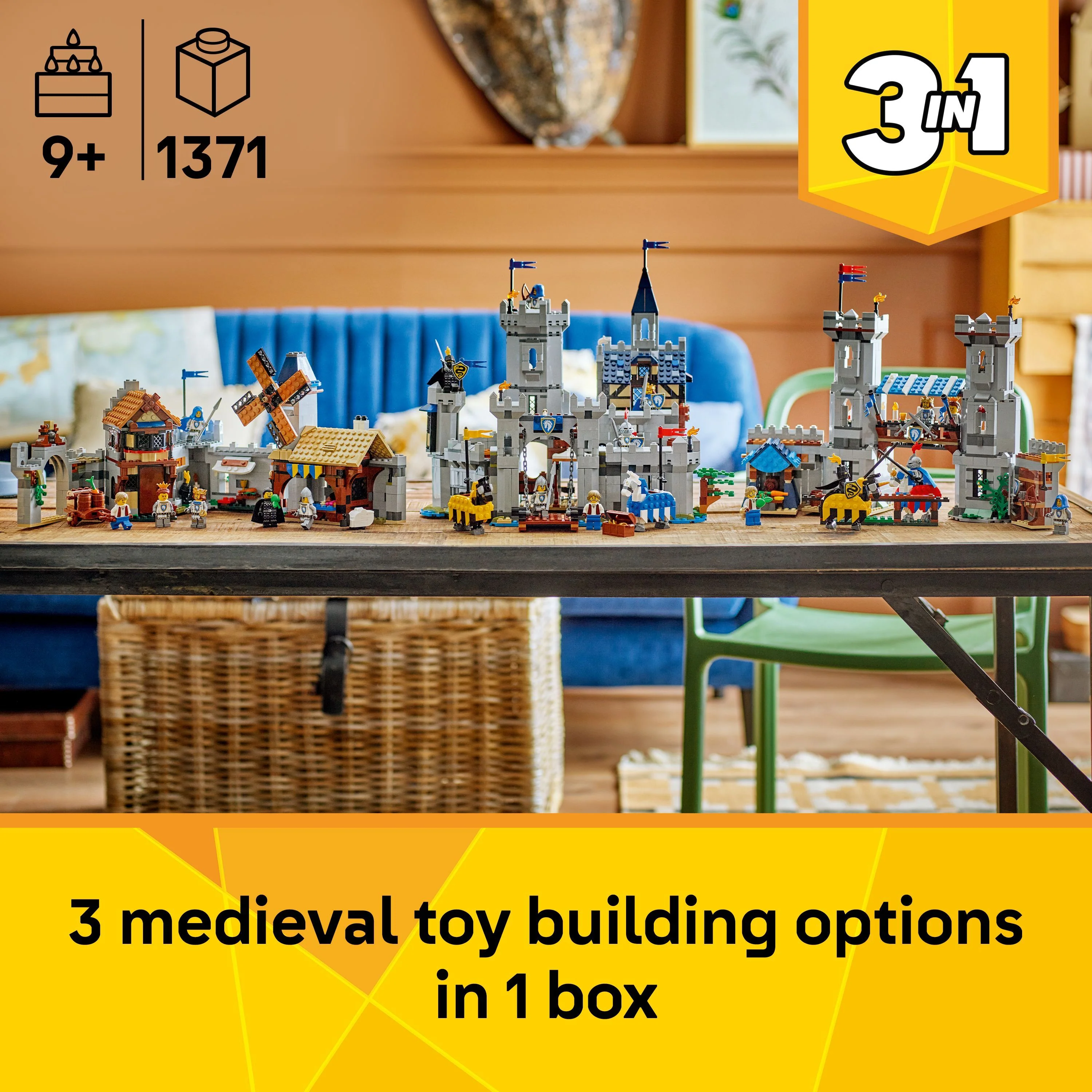 LEGO 31168 Creator Medieval Horse Knight Castle - Image 3