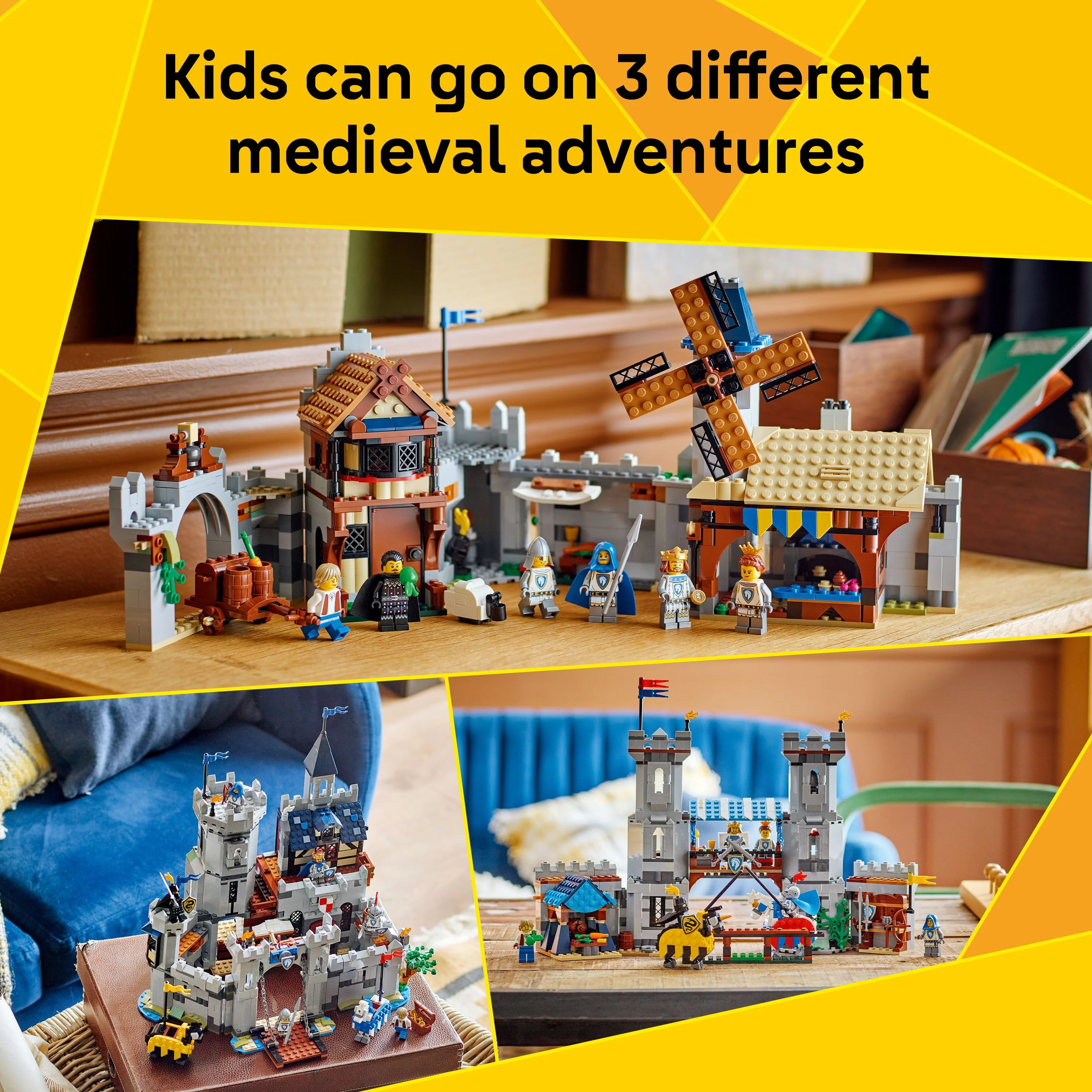 LEGO 31168 Creator Medieval Horse Knight Castle - Image 4