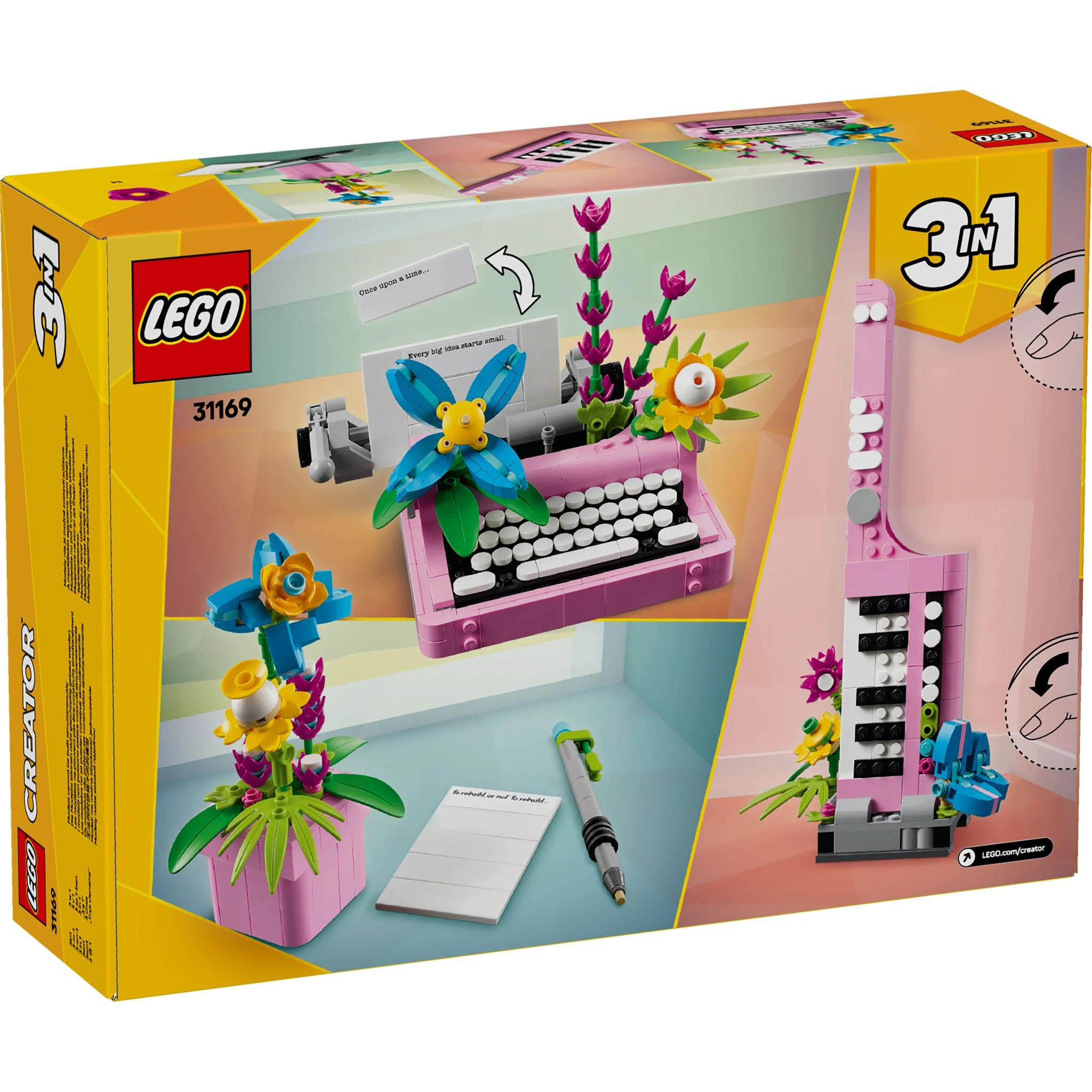 LEGO 31169 Creator Typewriter with Flowers - Image 10