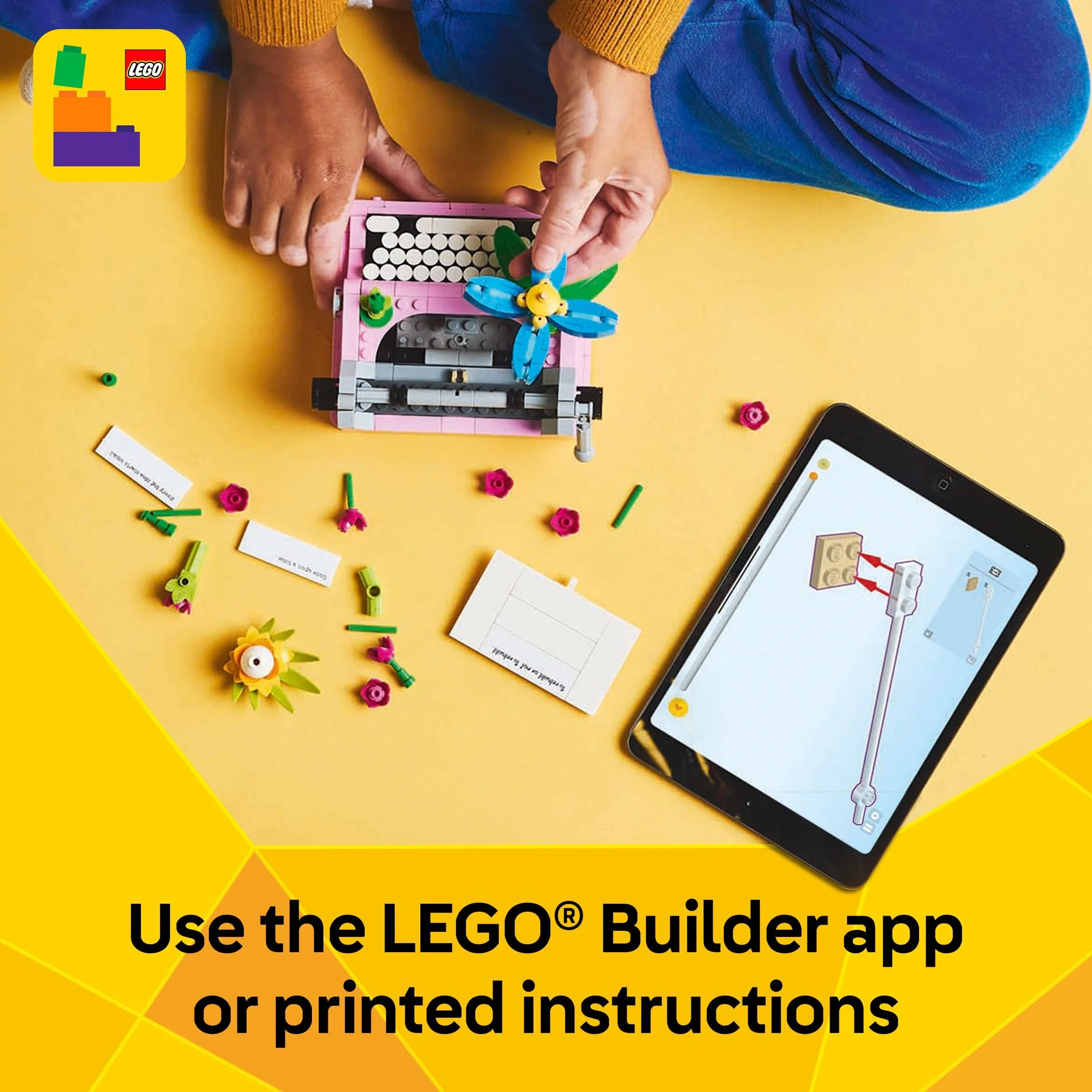 LEGO 31169 Creator Typewriter with Flowers - Image 8