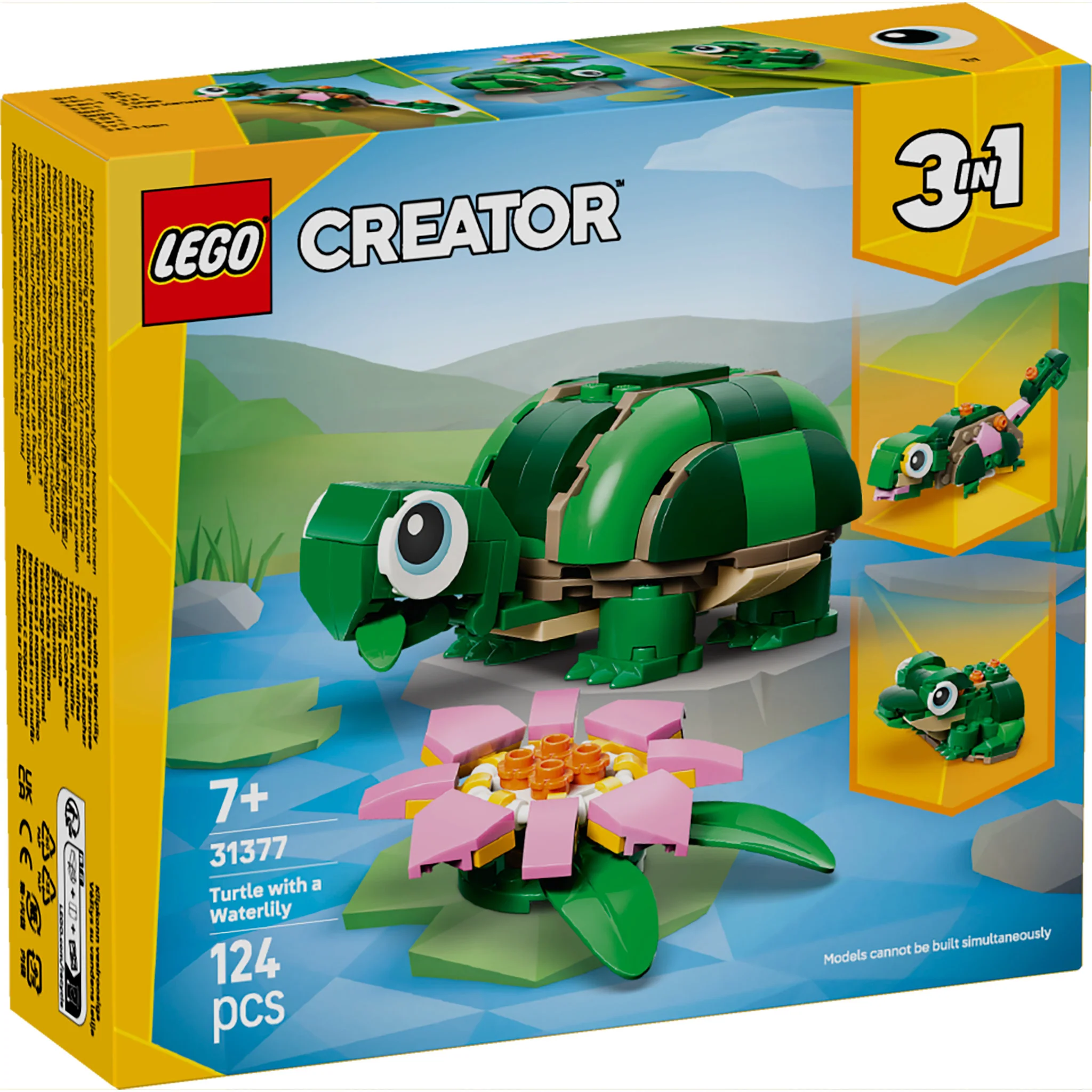LEGO 31377 Creator Turtle With A Water Lily Flower - Image 2