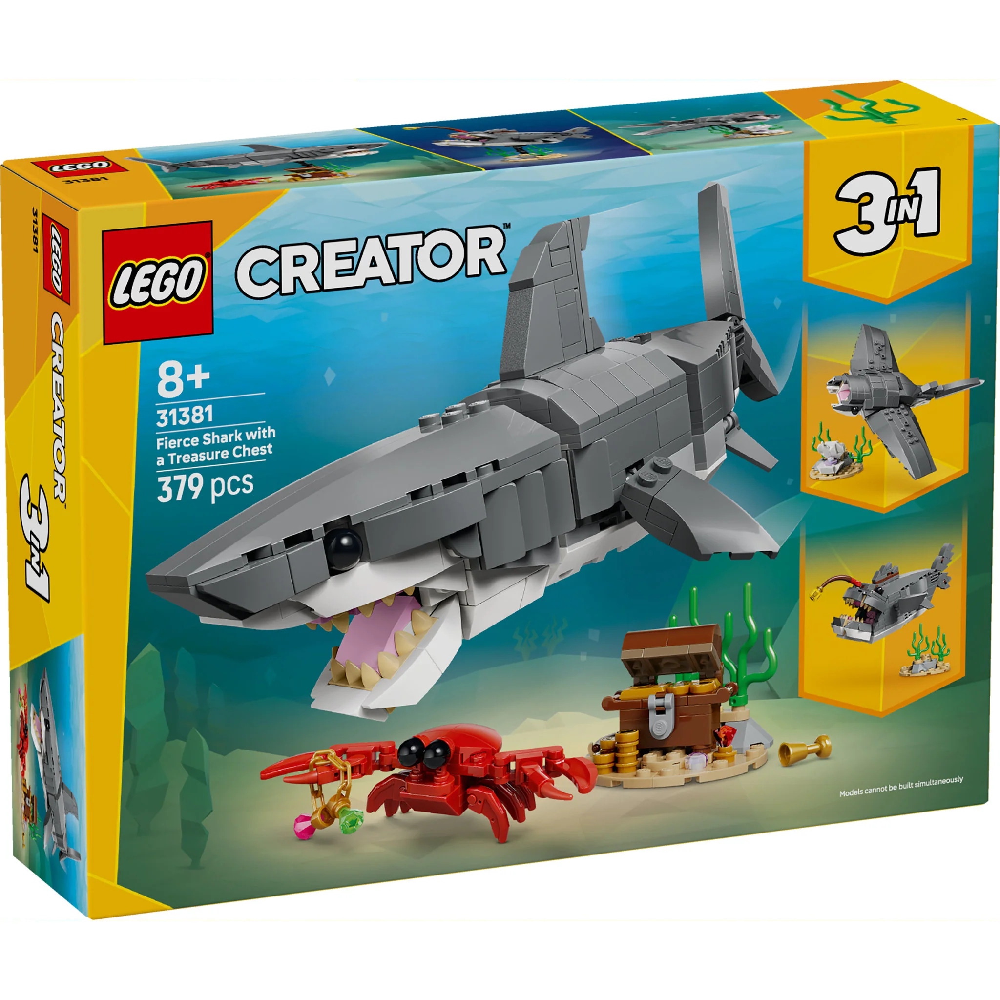LEGO 31381 Creator Fierce Shark With A Treasure Chest - Image 2