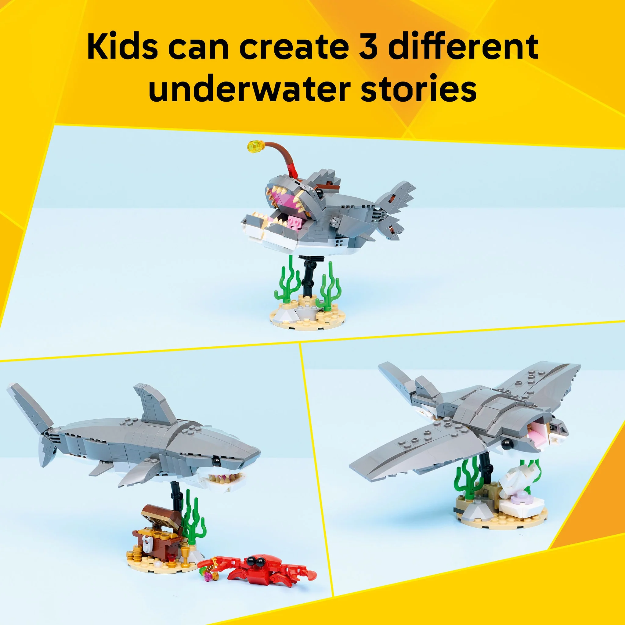 LEGO 31381 Creator Fierce Shark With A Treasure Chest - Image 4