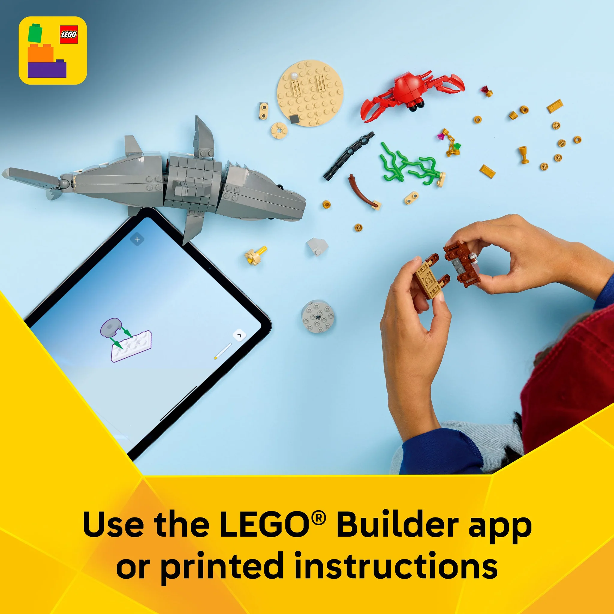 LEGO 31381 Creator Fierce Shark With A Treasure Chest - Image 7