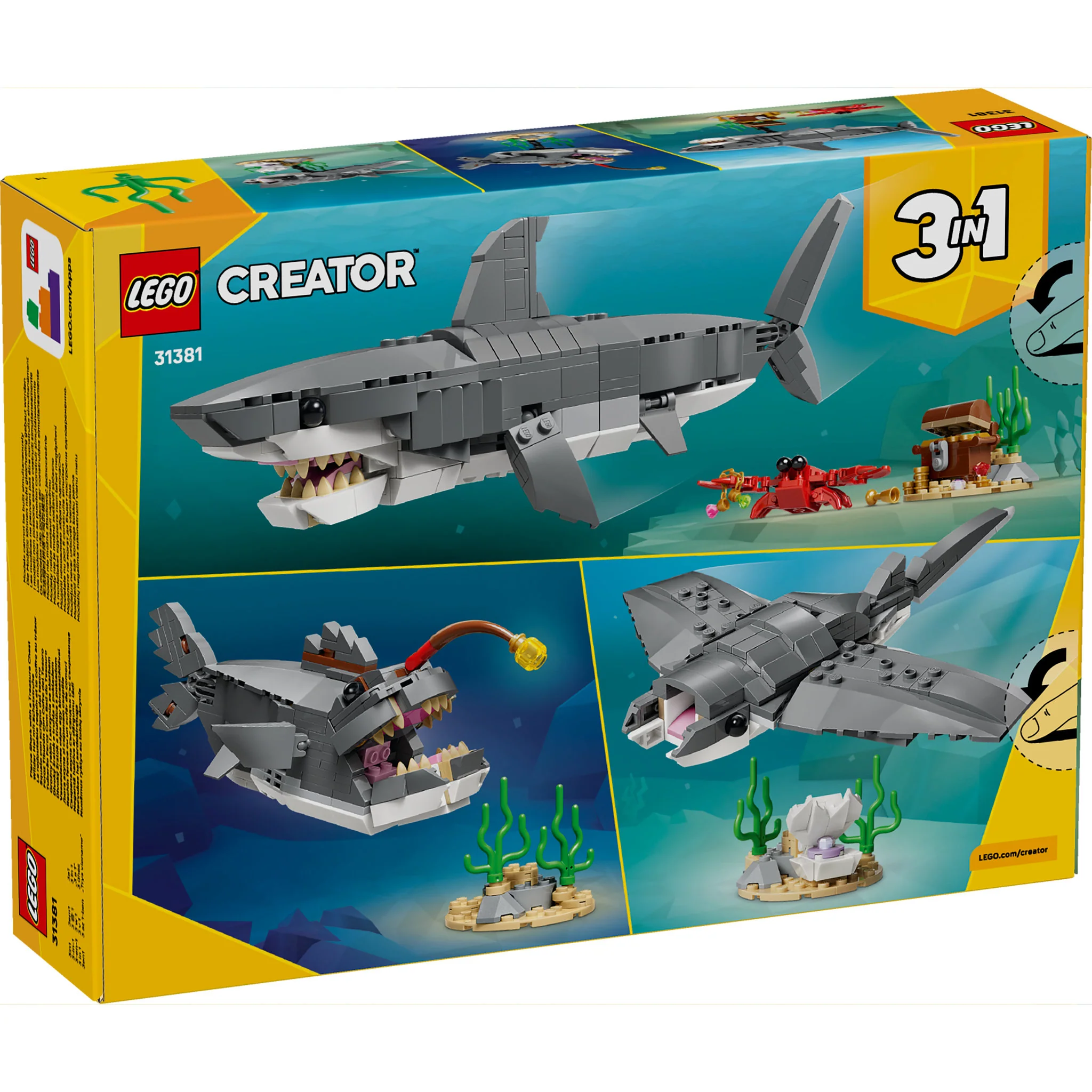 LEGO 31381 Creator Fierce Shark With A Treasure Chest - Image 9