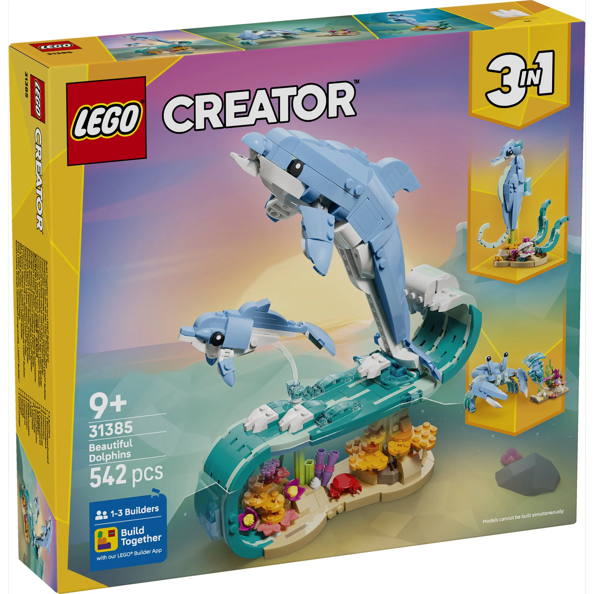 LEGO 31385 Creator Sea Animals: Beautiful Dolphins - Image 2