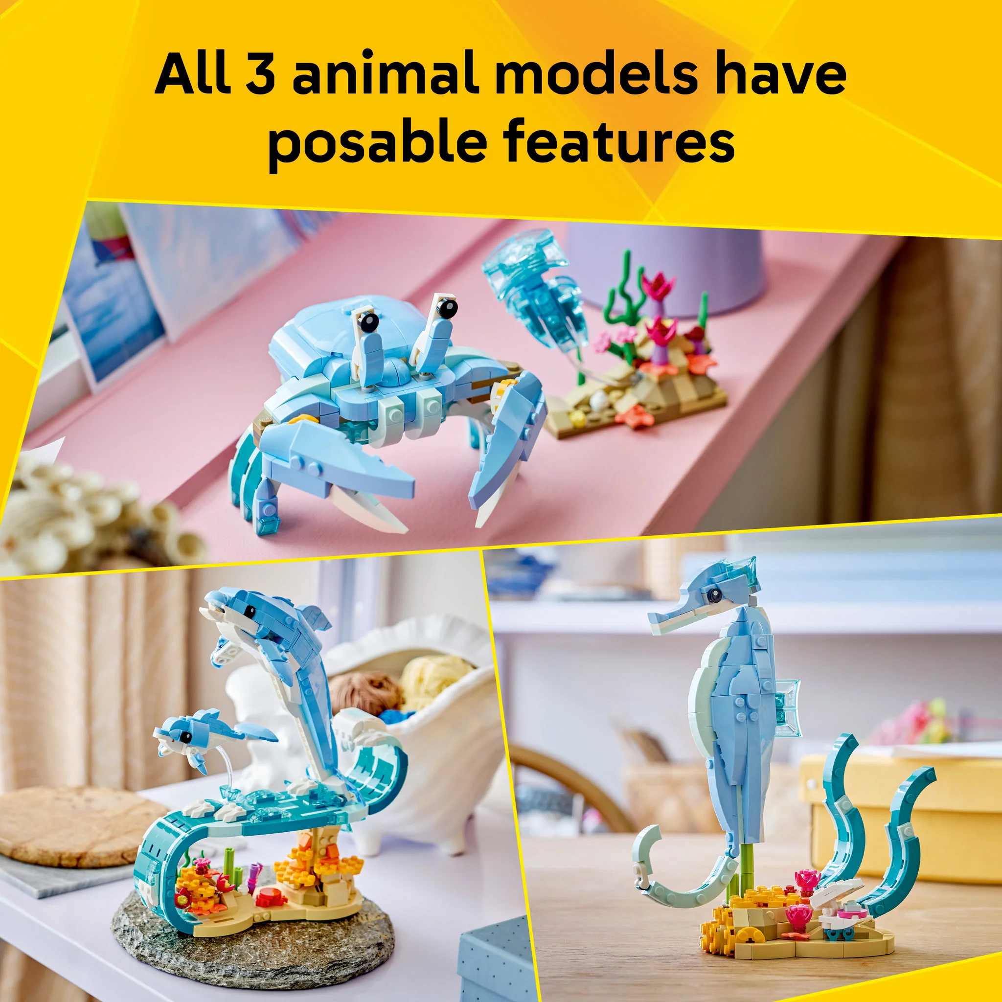 LEGO 31385 Creator Sea Animals: Beautiful Dolphins - Image 5