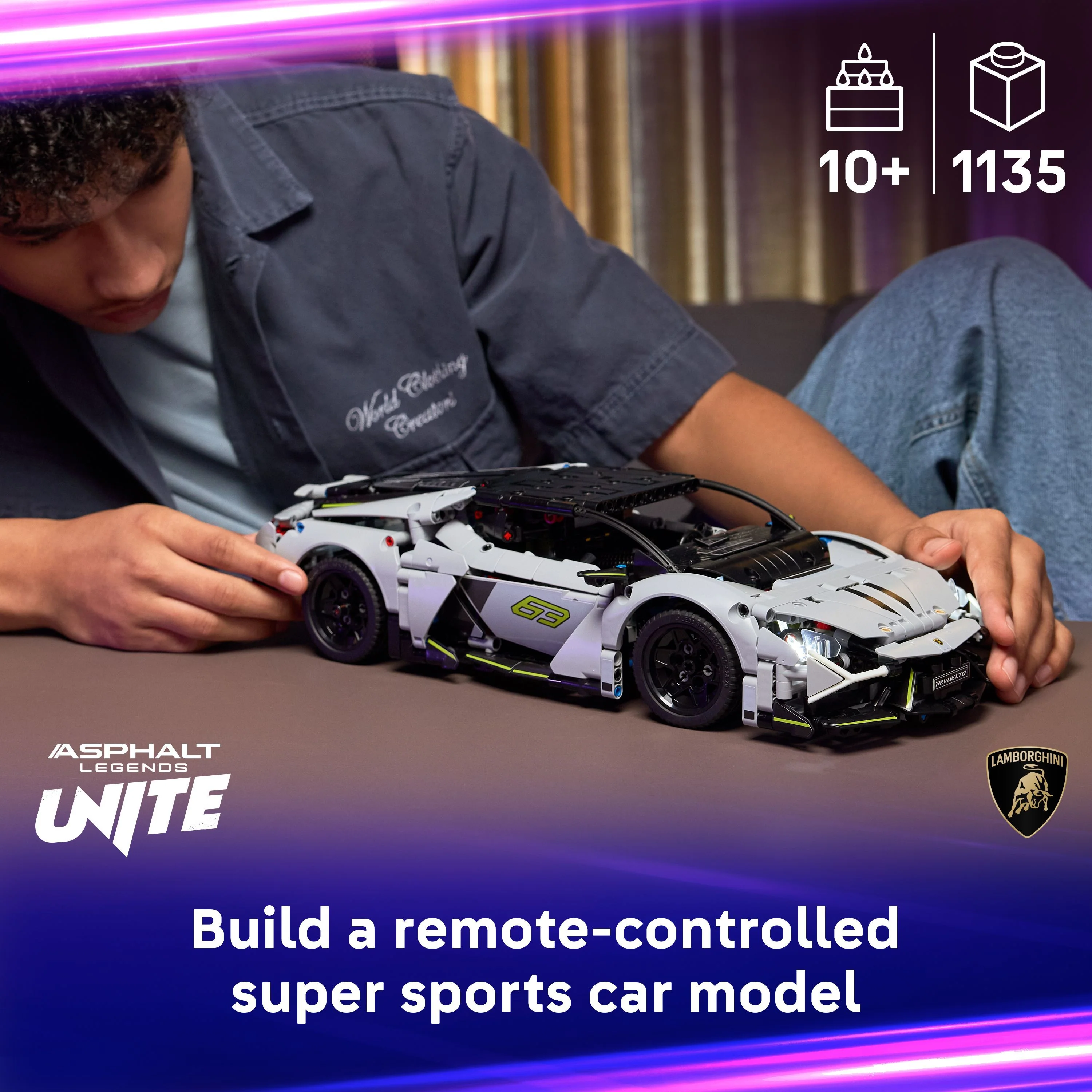 LEGO 42214 Technic Lamborghini Revuelto Super Sports Car - Image 3