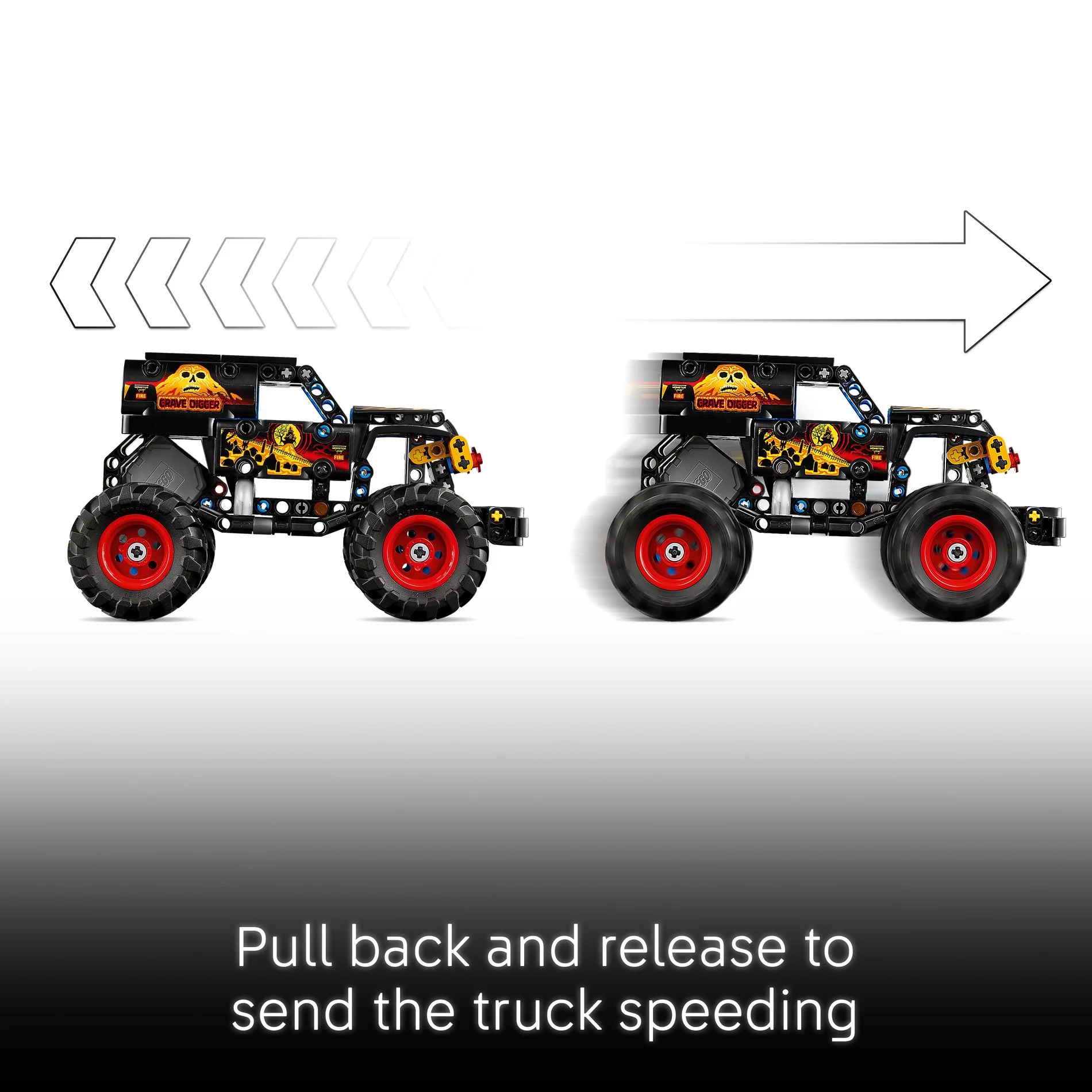LEGO 42219 Technic Monster Jam Grave Digger Fire and Ice - Image 5