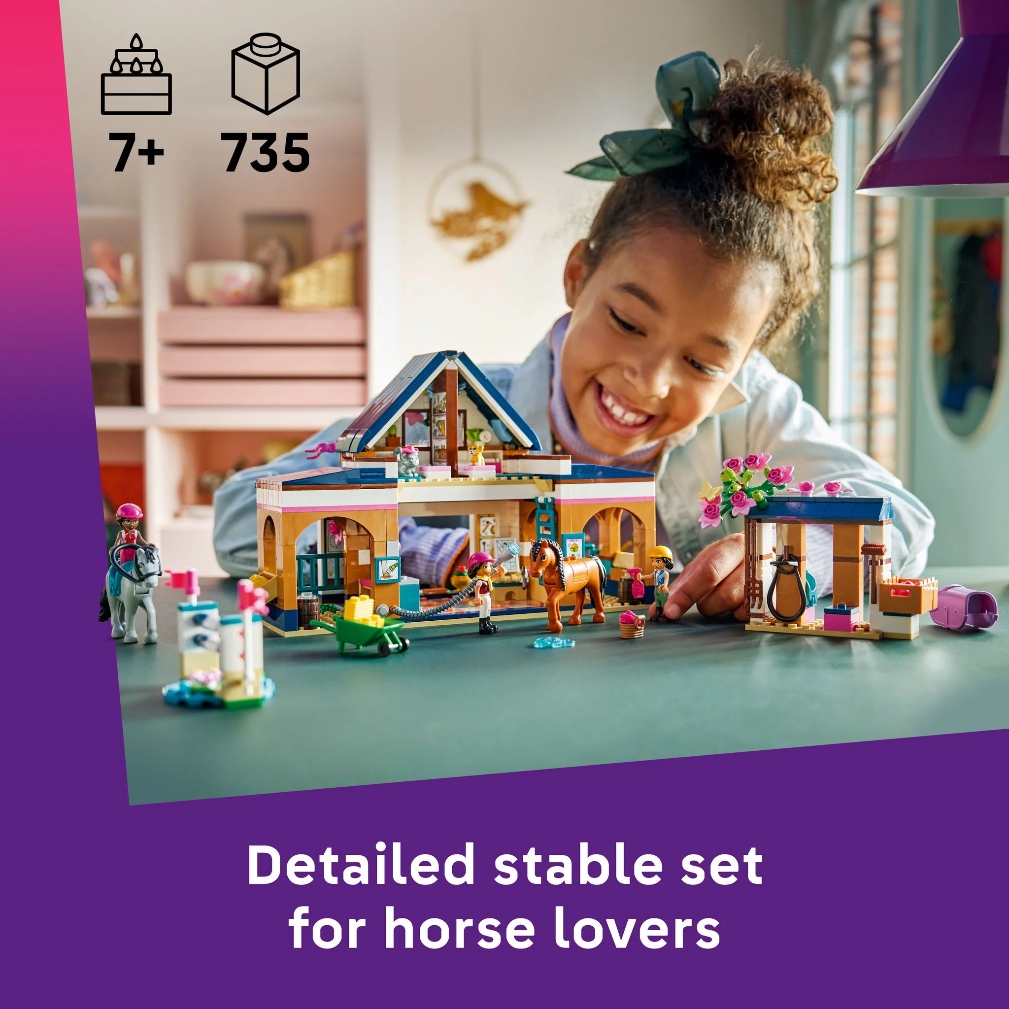 LEGO 42688 Friends Horse Stable and Riding Academy - Image 4