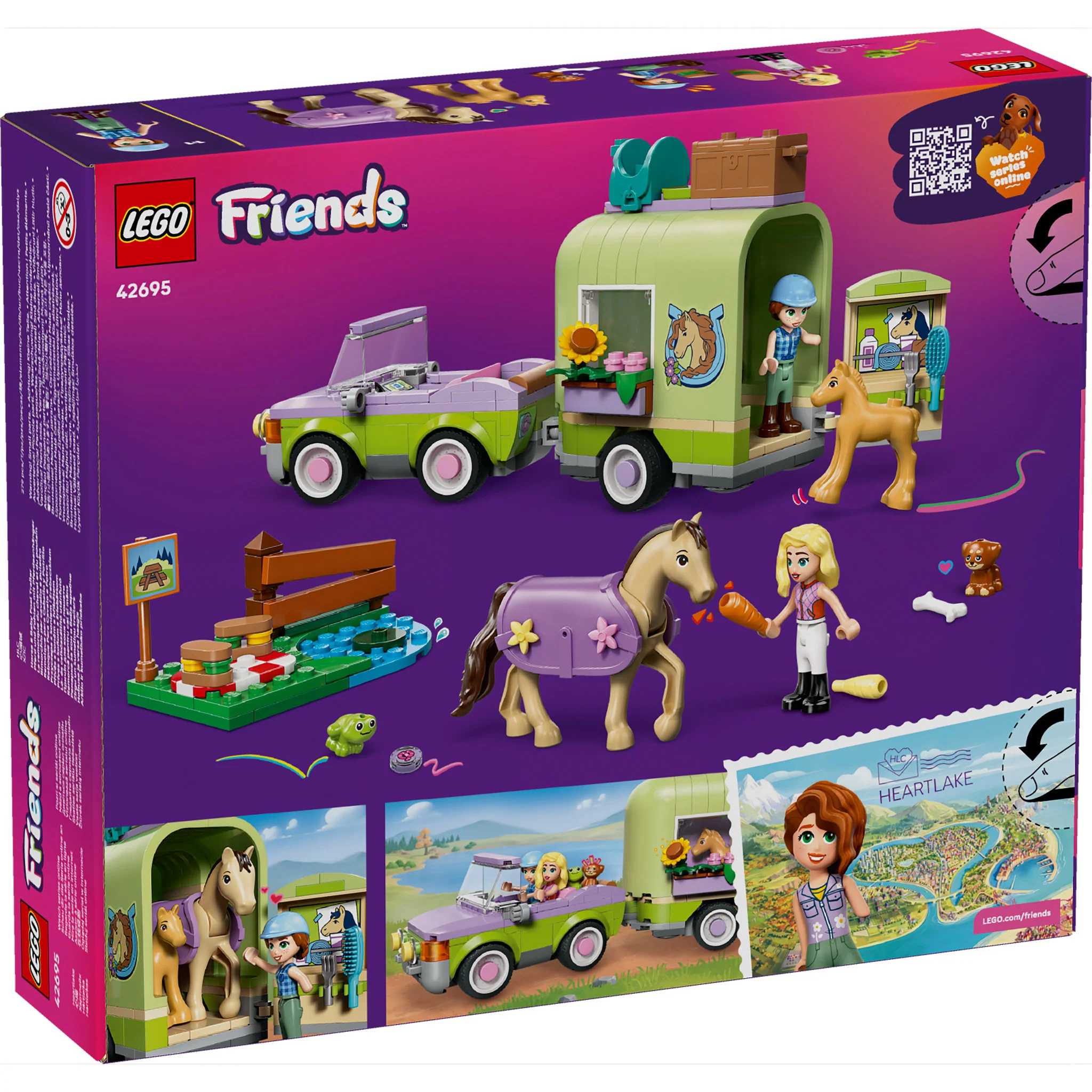 LEGO 42695 Friends Horse & Baby Foal Trailer - Image 10