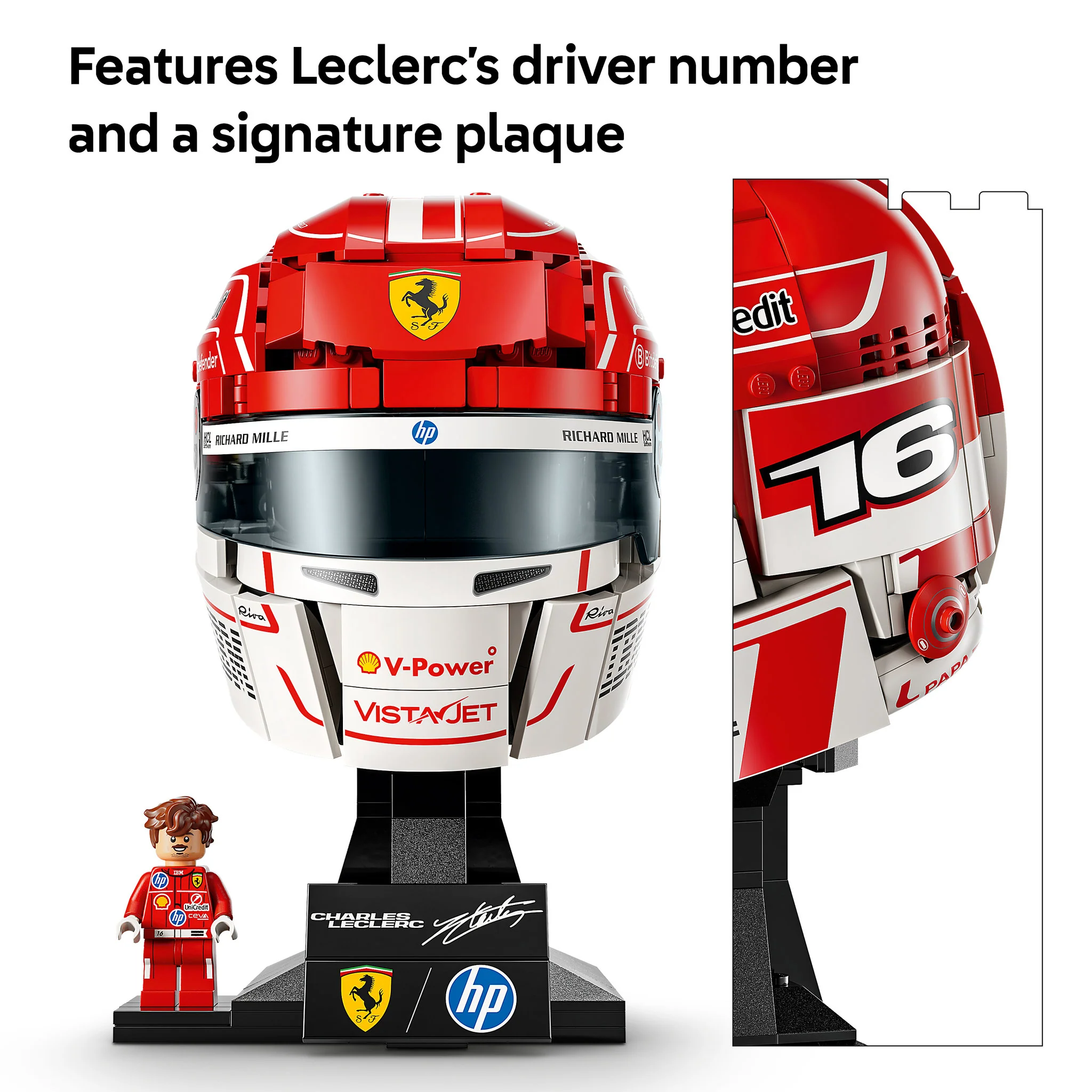LEGO 43014 Editions Formula 1 Scuderia Ferrari HP Charles Leclerc Helmet - Image 6