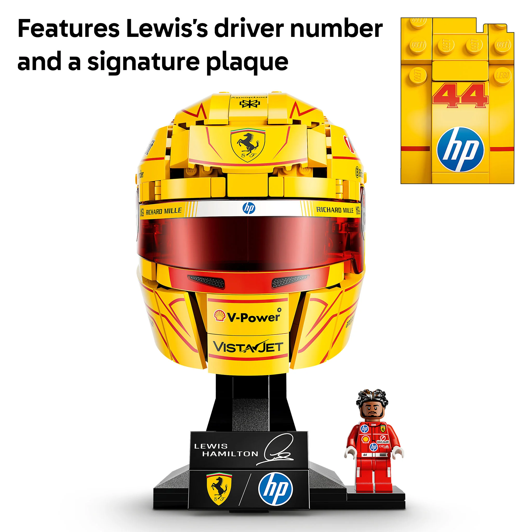 LEGO 43022 Editions Scuderia Ferrari HP Lewis Hamilton Helmet - Image 6