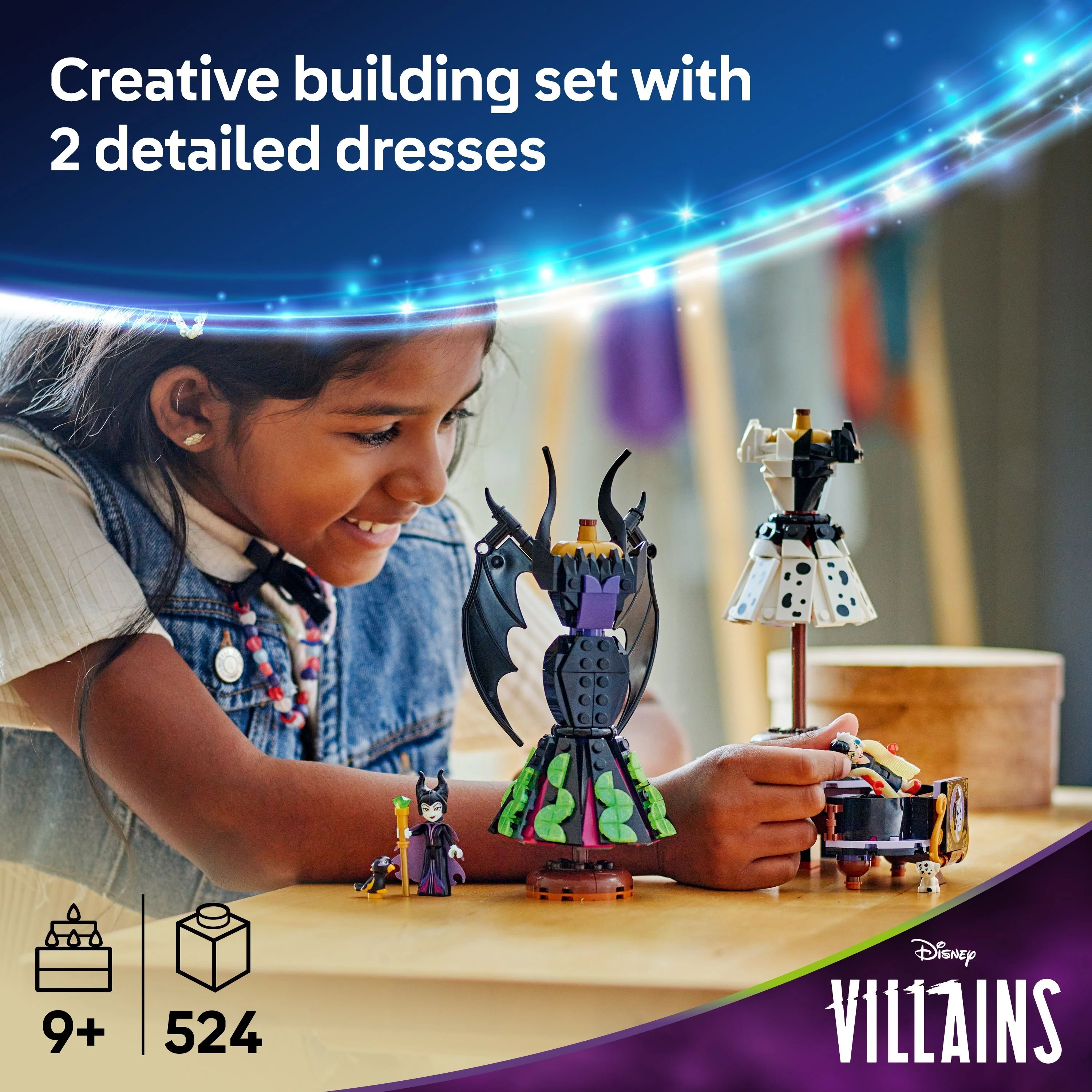 LEGO 43262 Disney Villains Maleficent’s & Cruella De Vil’s Dresses - Image 4
