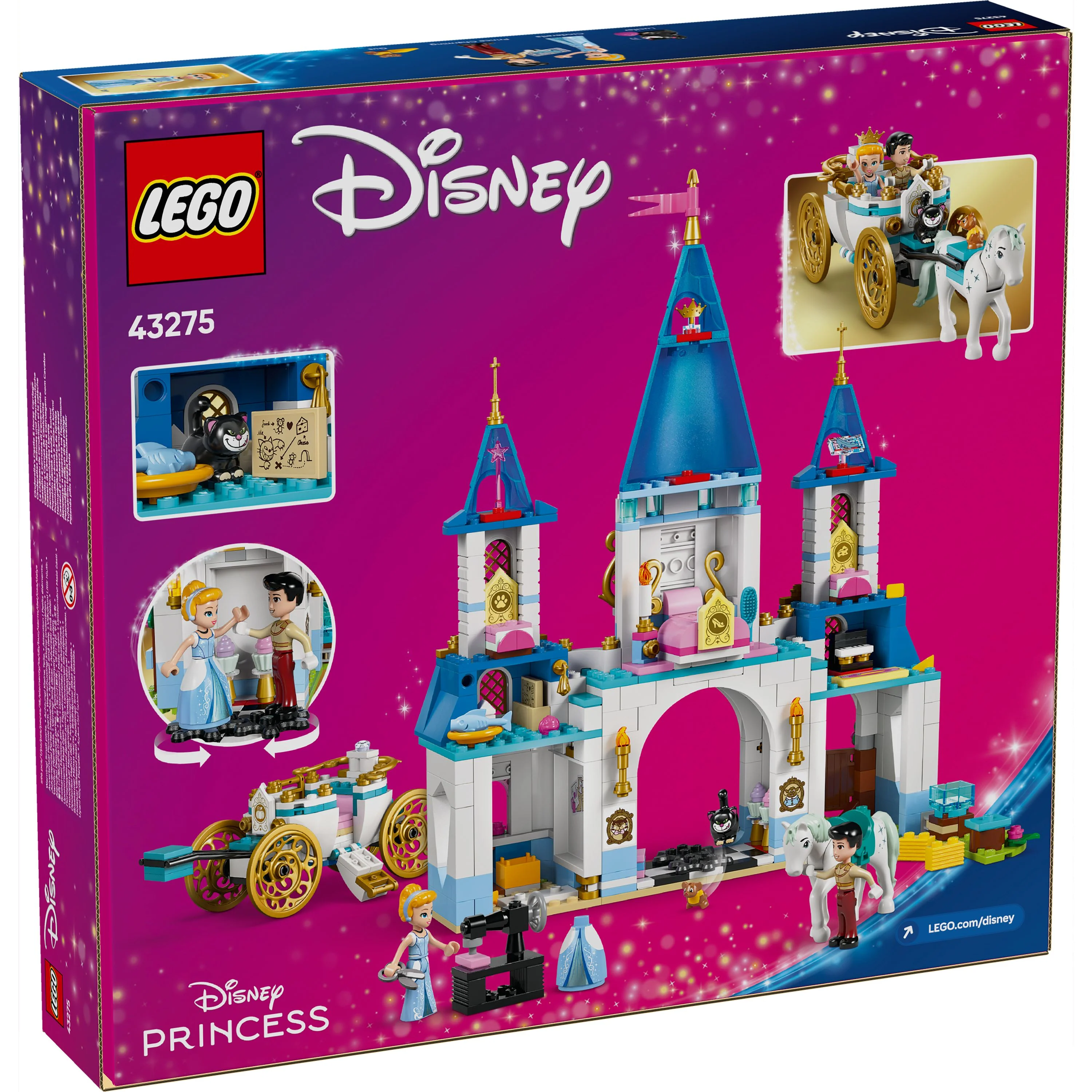 LEGO 43275 Disney Princess Cinderella’s Castle & Horse Carriage - Image 10