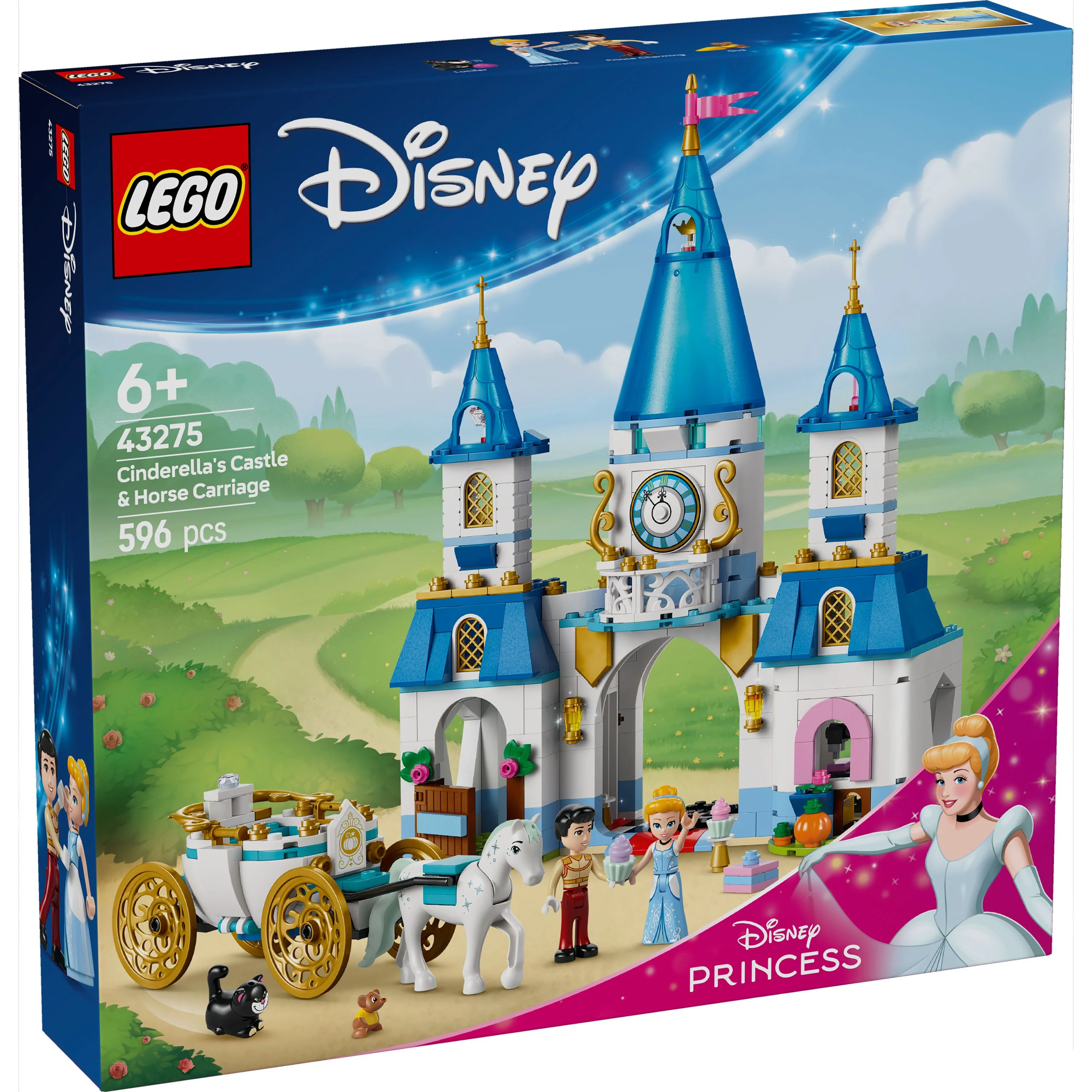 LEGO 43275 Disney Princess Cinderella’s Castle & Horse Carriage - Image 2