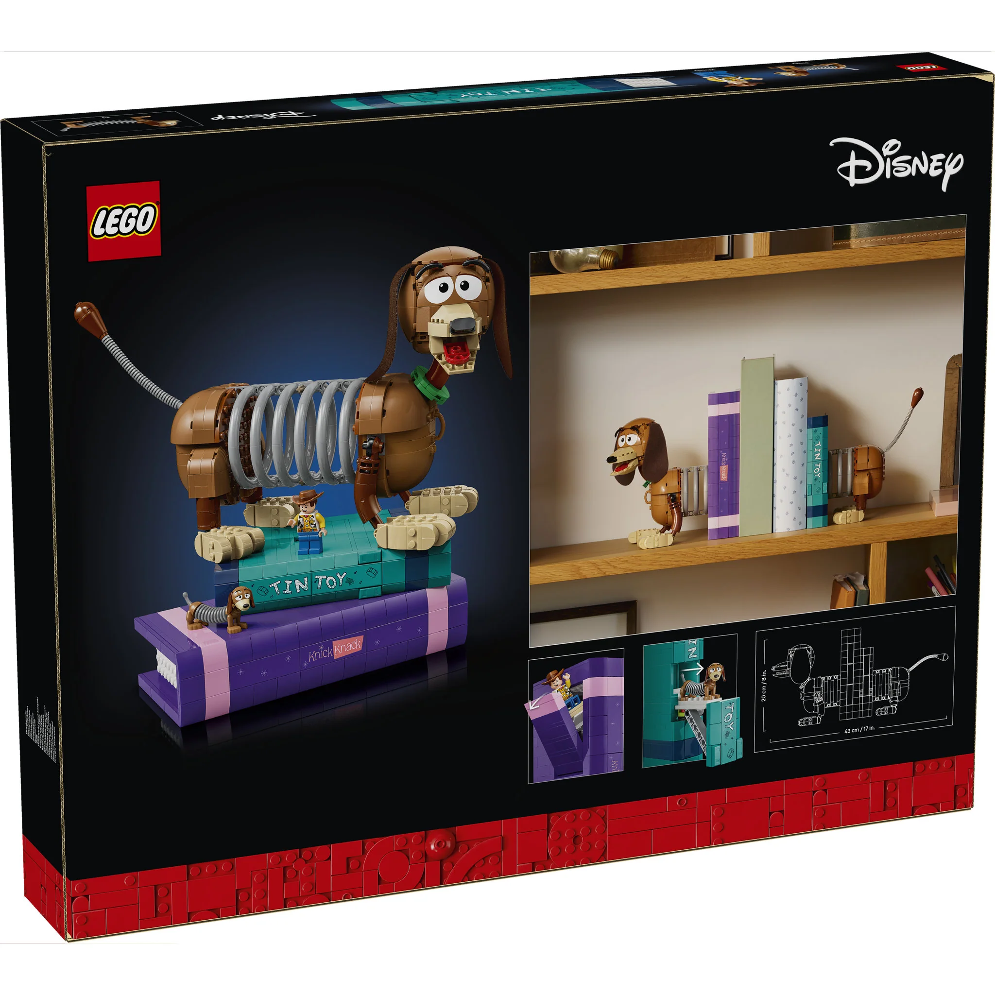 LEGO 43301 Disney Pixar Toy Story Slinky Dog Bookends - Image 10