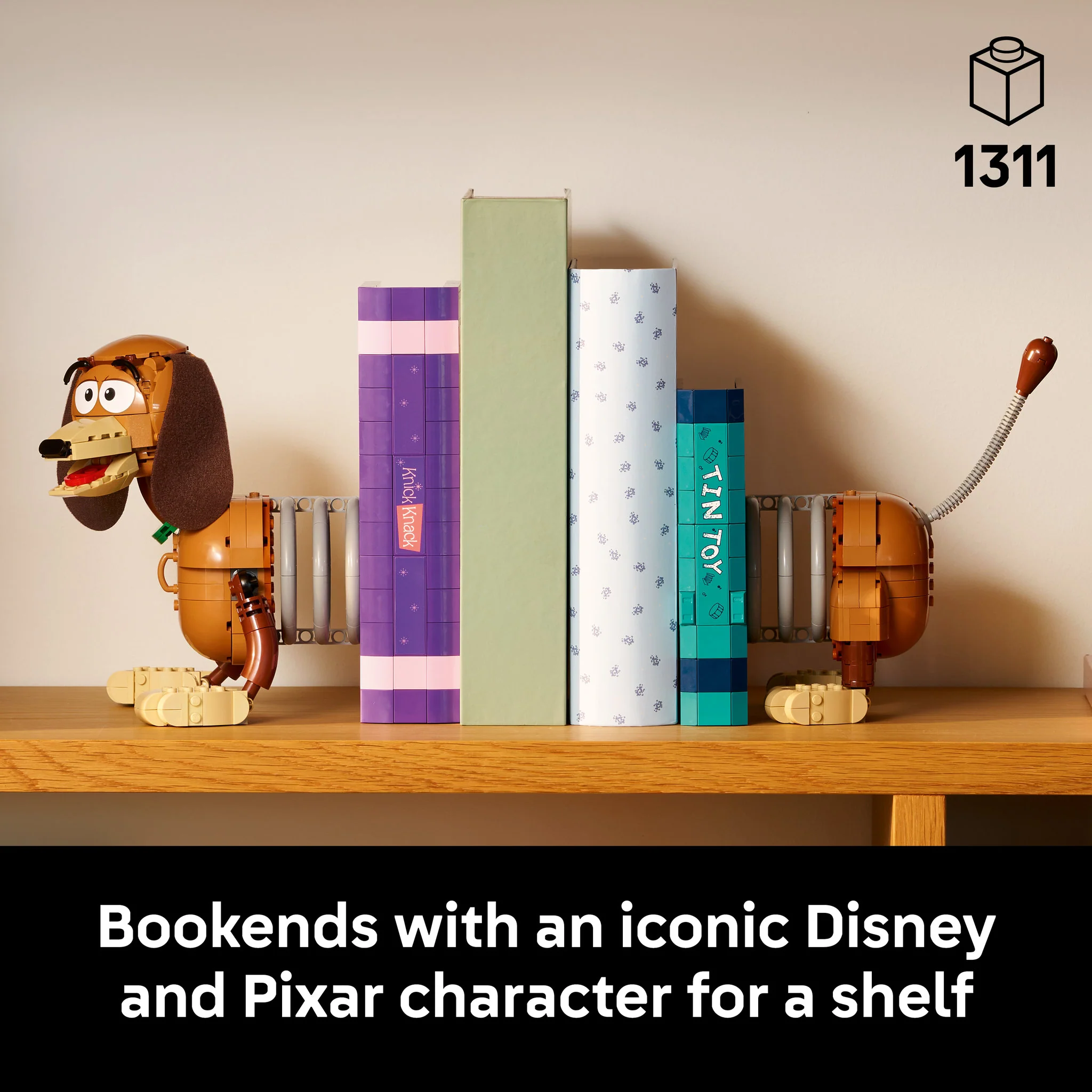 LEGO 43301 Disney Pixar Toy Story Slinky Dog Bookends - Image 4
