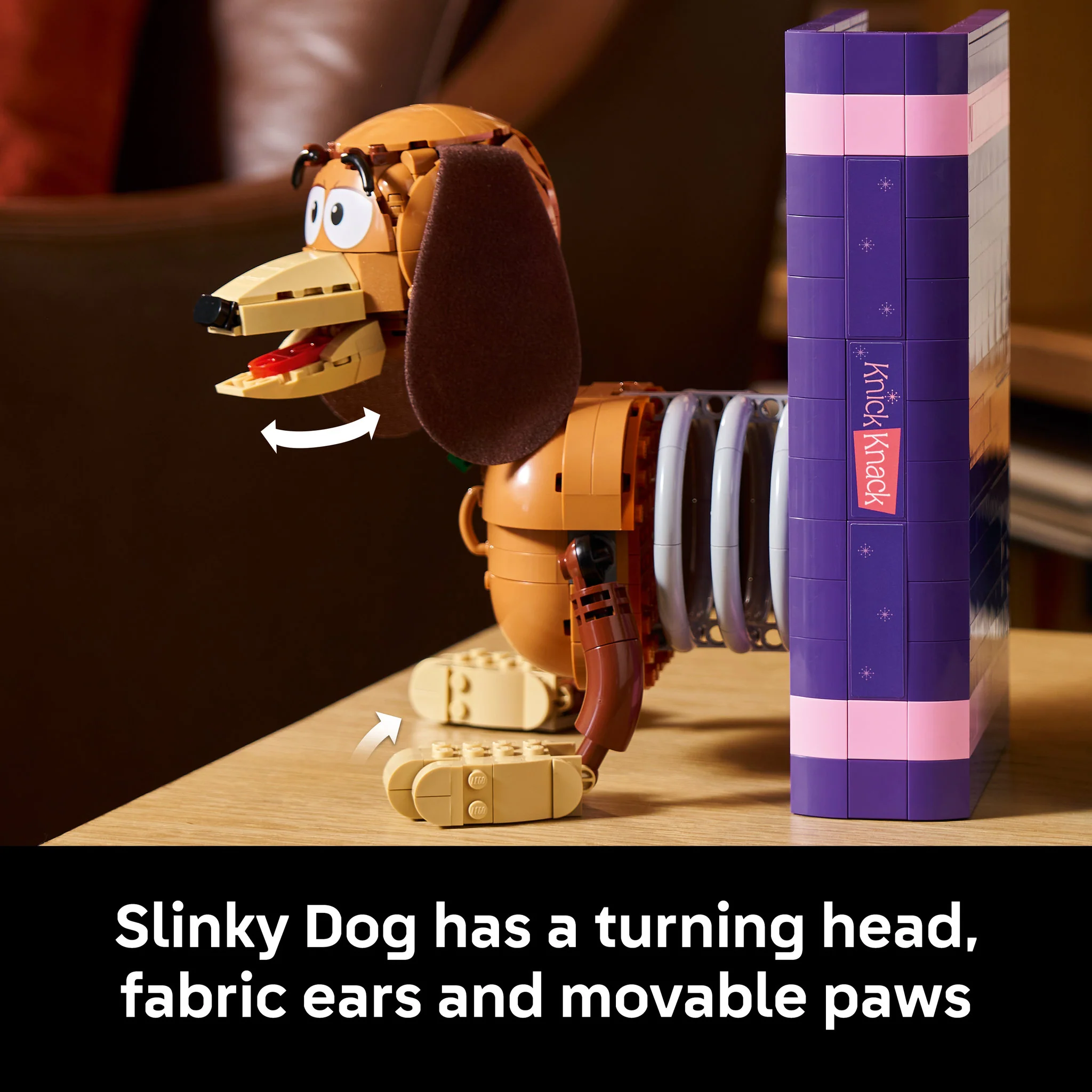 LEGO 43301 Disney Pixar Toy Story Slinky Dog Bookends - Image 6