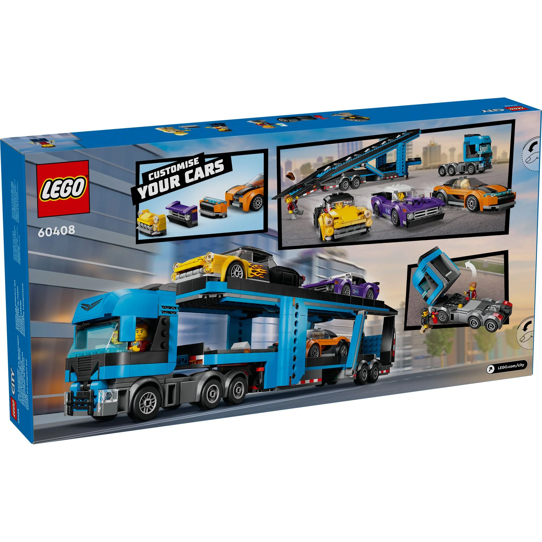 LEGO 60408 City Car Transporter Truck With Sports Cars - Image 10