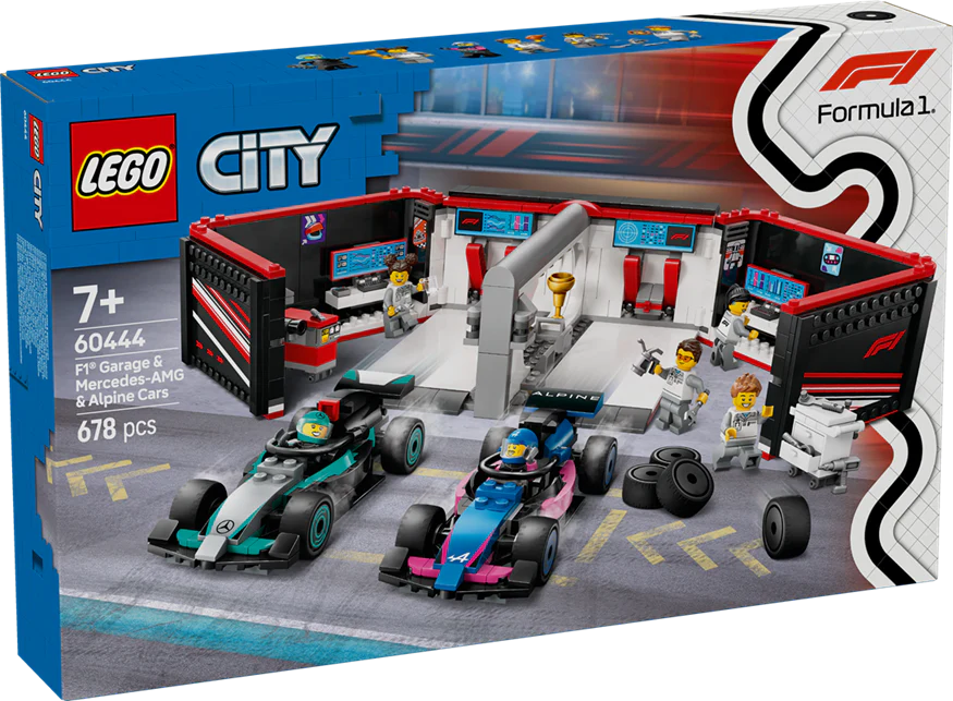 LEGO 60444 City F1 Garage & Mercedes-AMG & Alpine Cars - Image 2