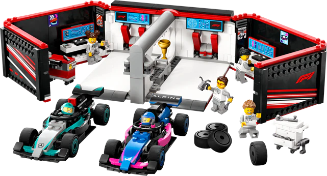 LEGO 60444 City F1 Garage & Mercedes-AMG & Alpine Cars - Image 3