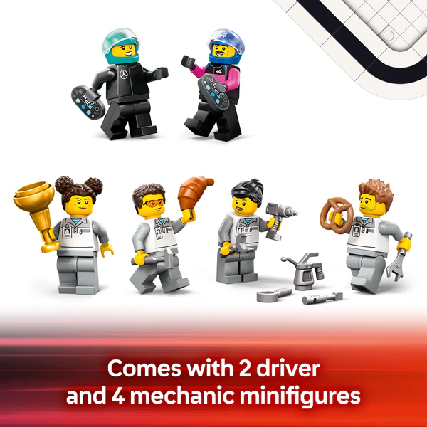LEGO 60444 City F1 Garage & Mercedes-AMG & Alpine Cars - Image 4