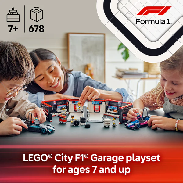 LEGO 60444 City F1 Garage & Mercedes-AMG & Alpine Cars - Image 5