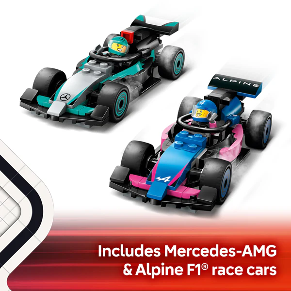 LEGO 60444 City F1 Garage & Mercedes-AMG & Alpine Cars - Image 8